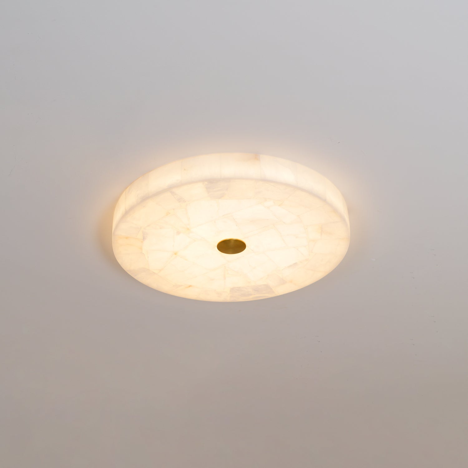 Kristy Round Alabaster Ceiling Lamp