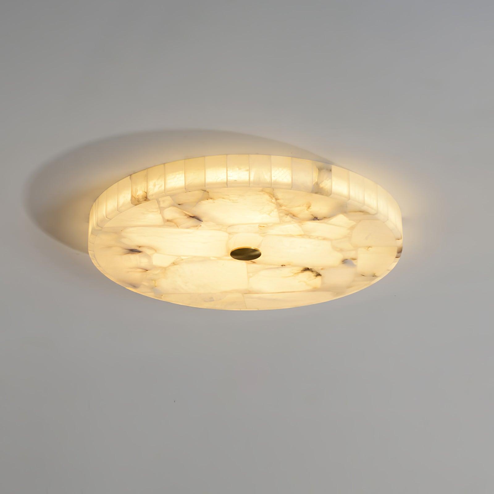 Kristy Round Alabaster Ceiling Lamp