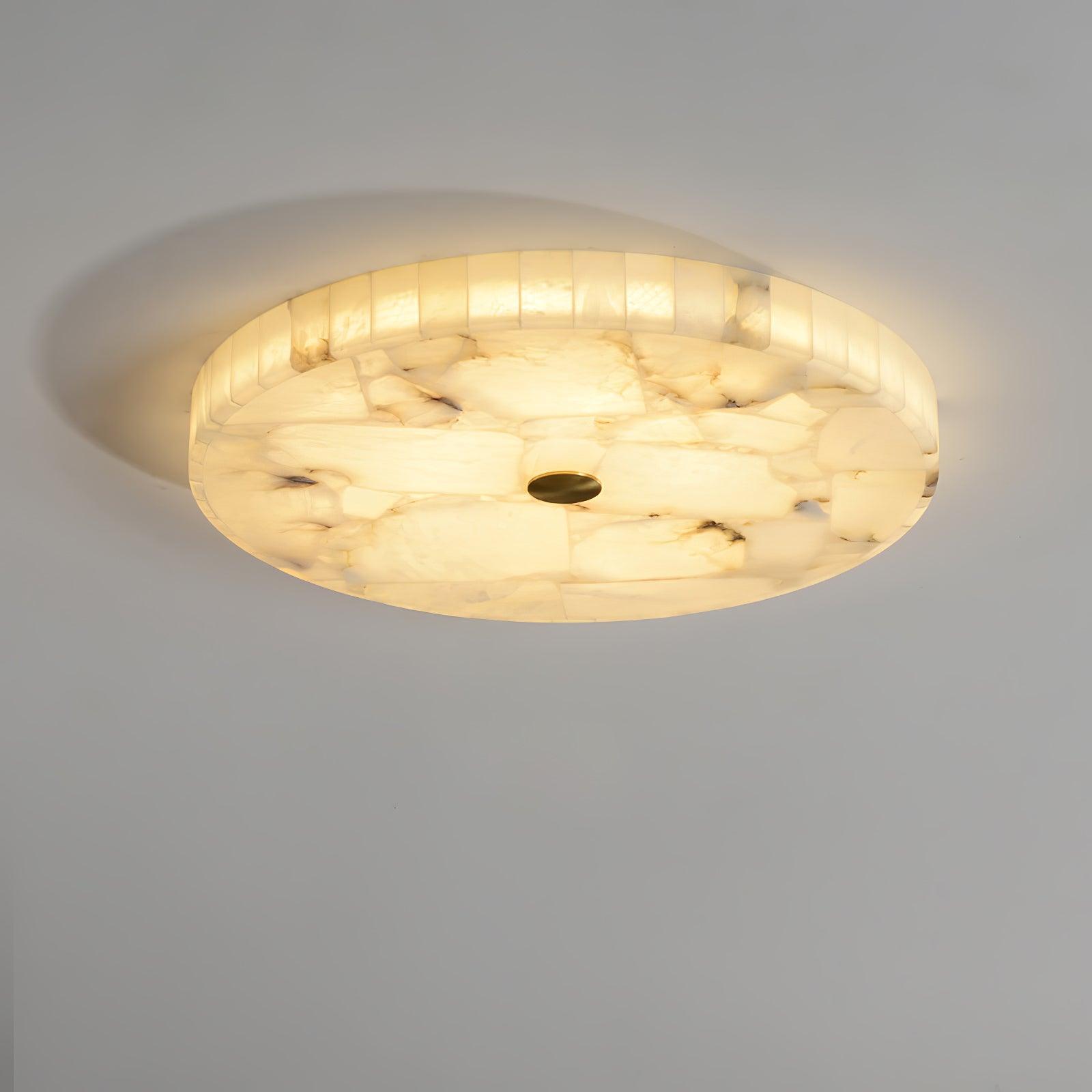 Kristy Round Alabaster Ceiling Lamp