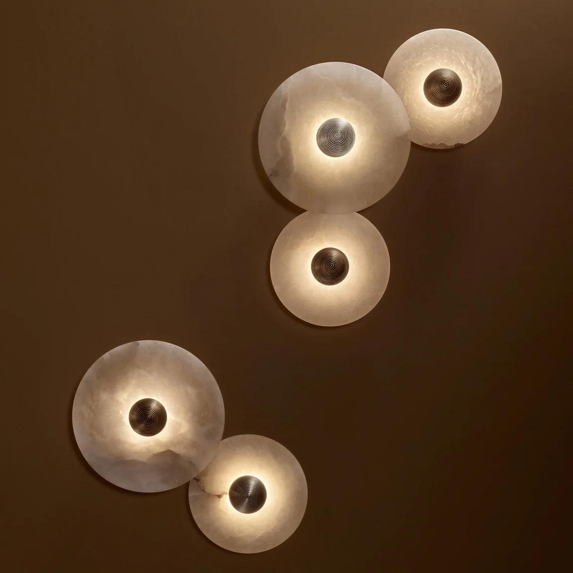 Kristy Alabaster Combination Wall Lamp