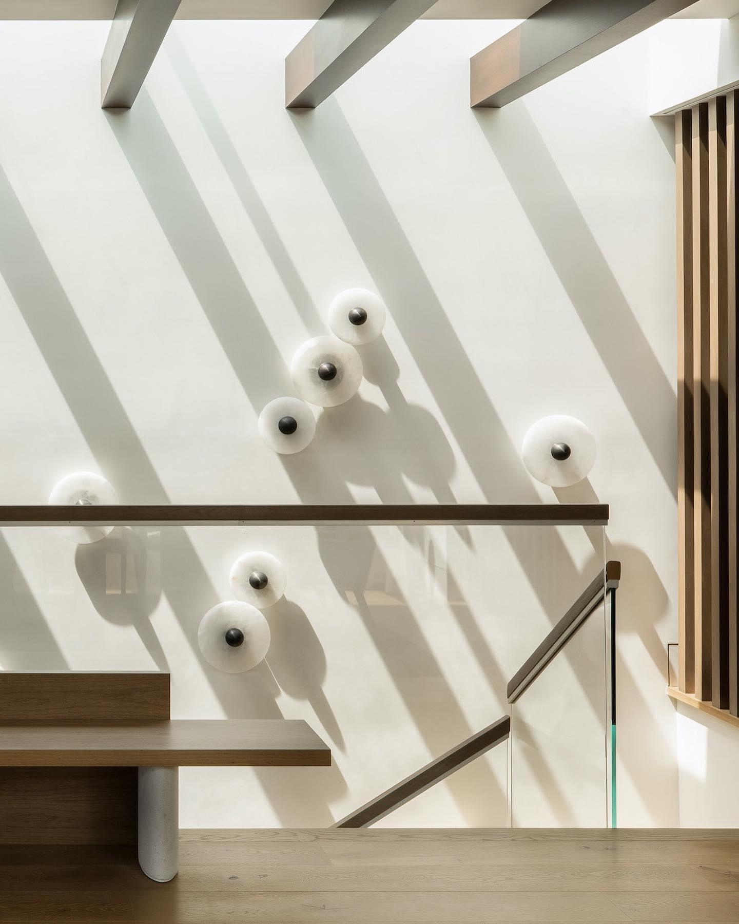 Round Wall Lamp Alabaster Cluster Trio - Letslighting