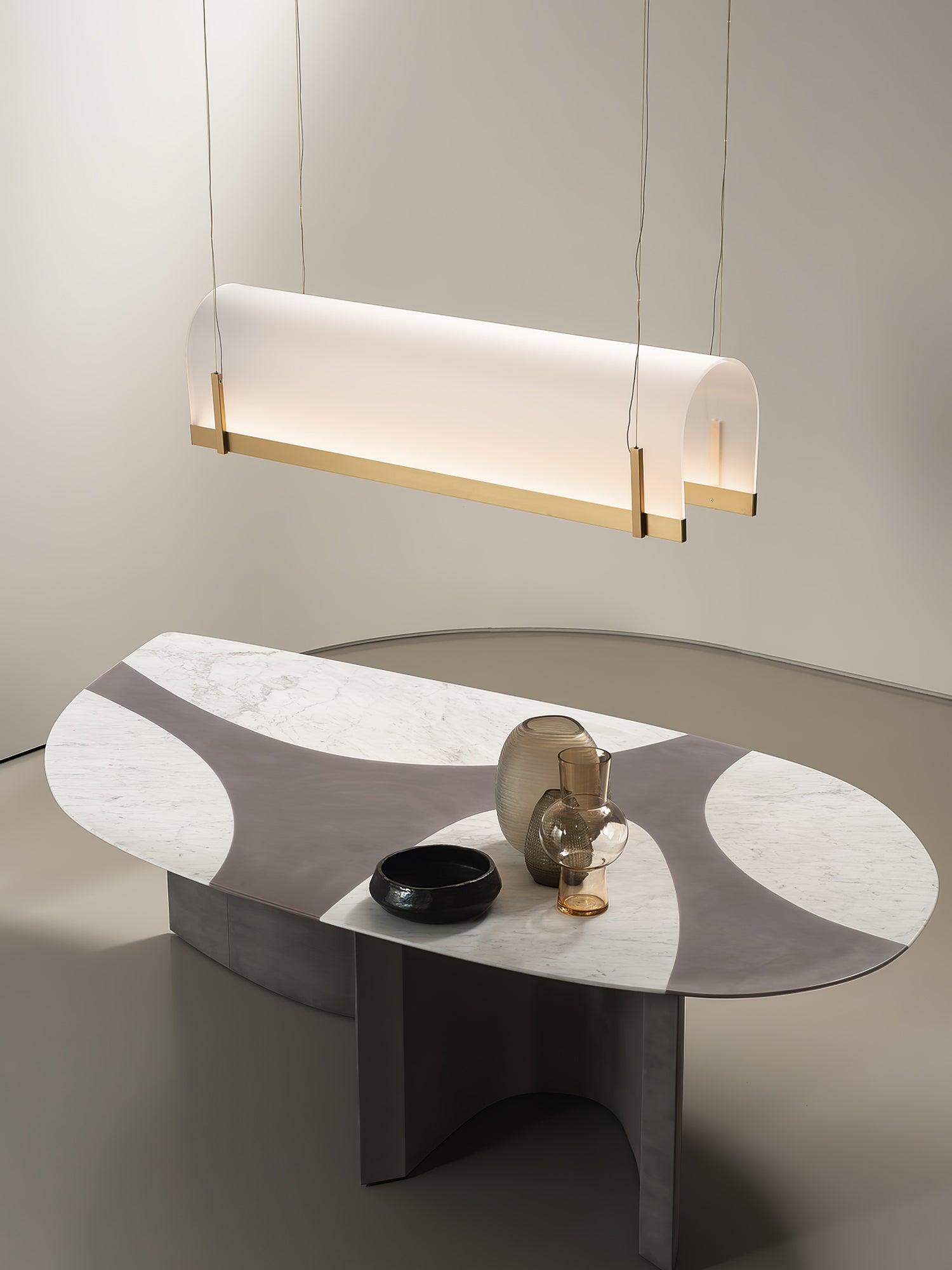Cevinen Linear Gold Pendant Light - Letslighting