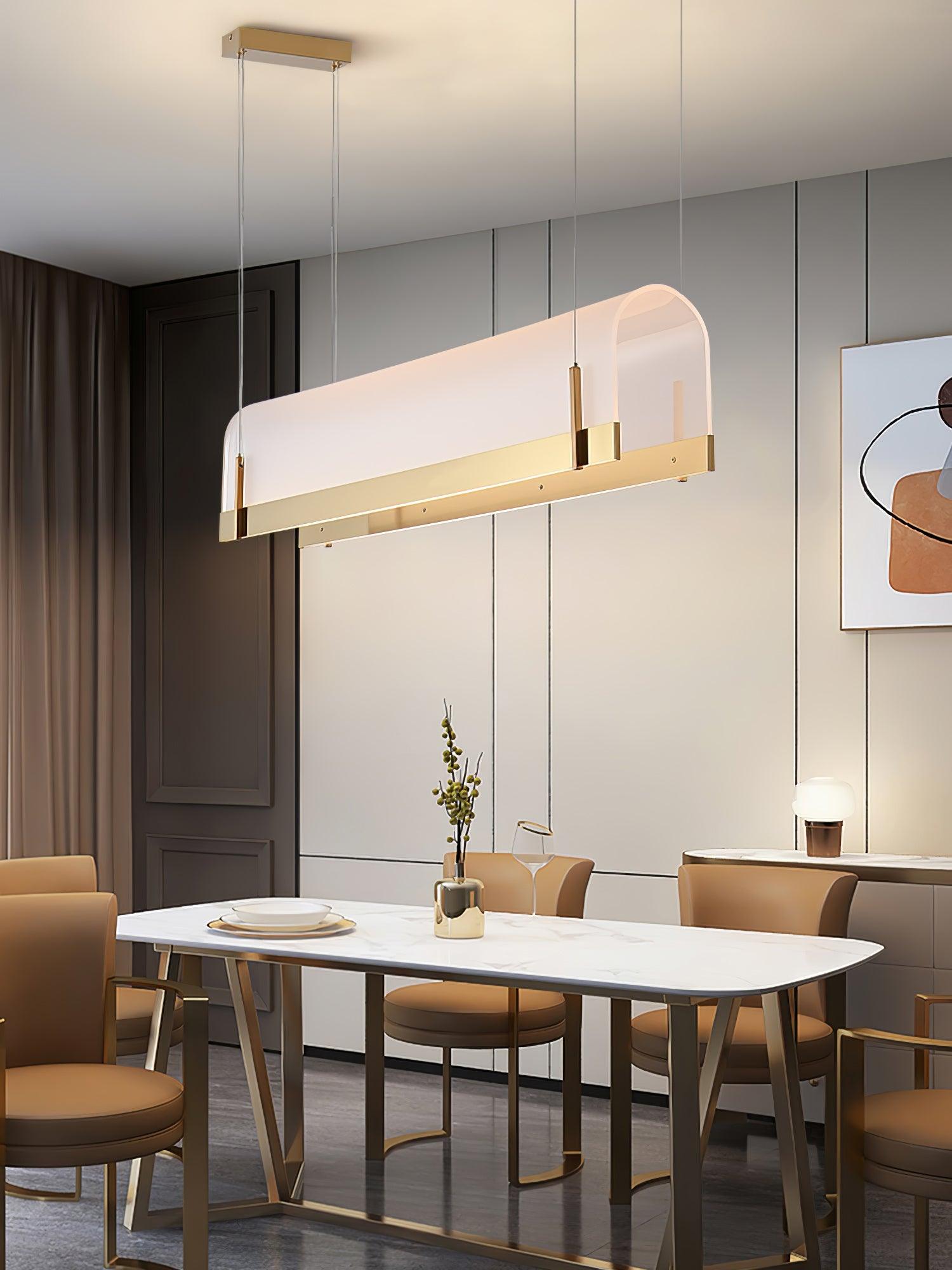 Cevinen Linear Gold Pendant Light - Letslighting