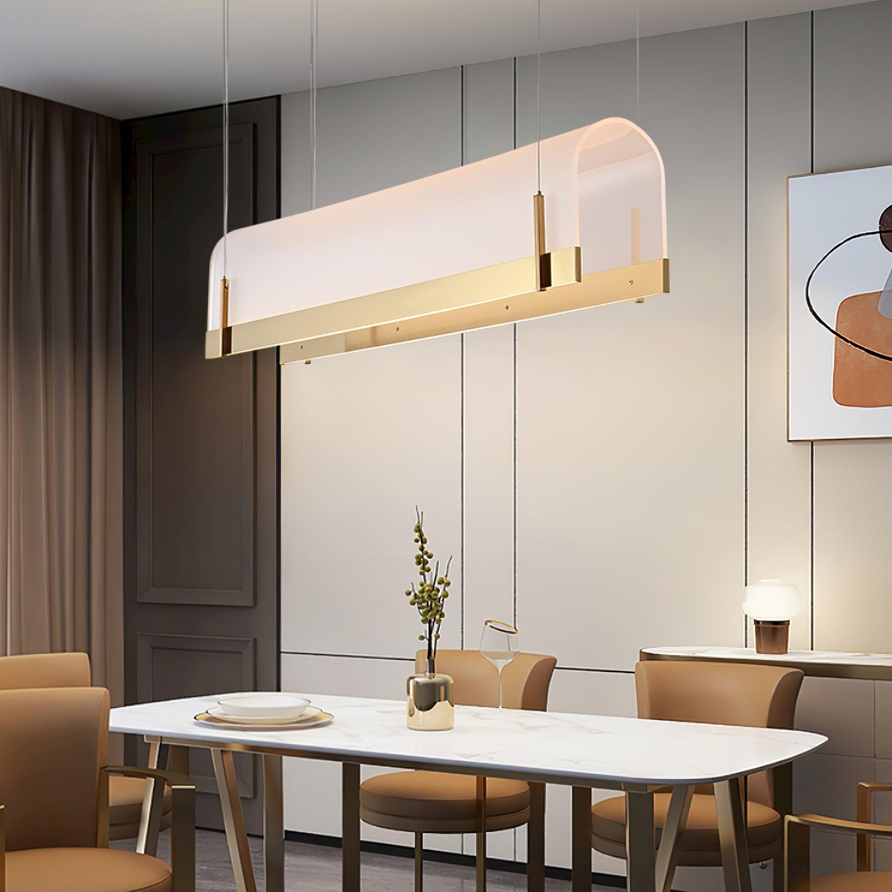 Cevinen Linear Gold Pendant Light - Letslighting