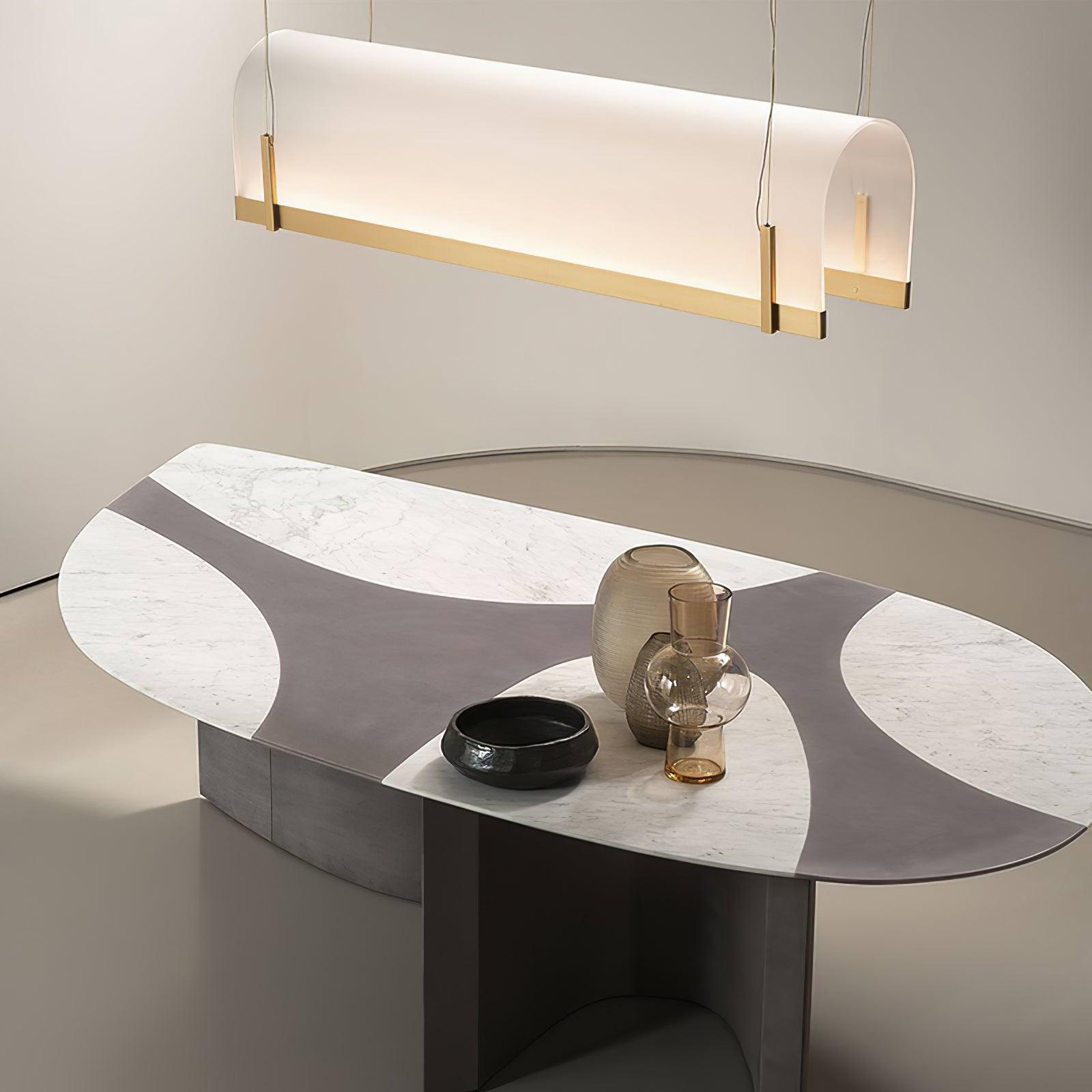 Cevinen Linear Gold Pendant Light - Letslighting