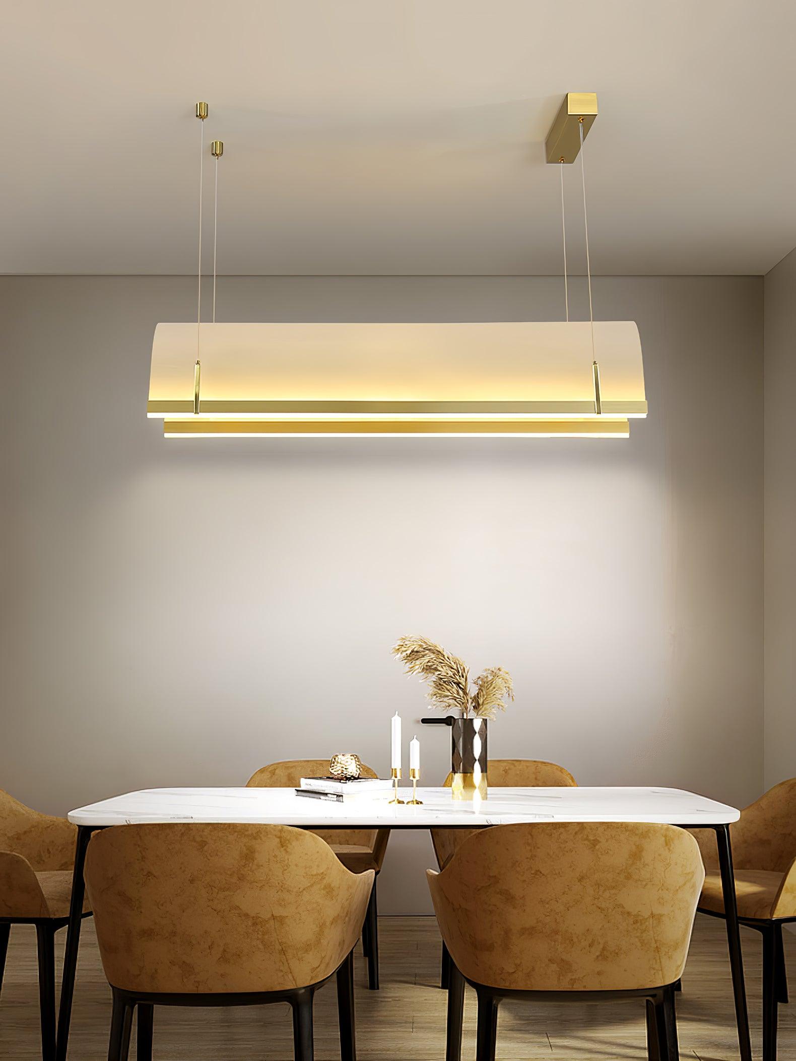 Cevinen Linear Gold Pendant Light - Letslighting