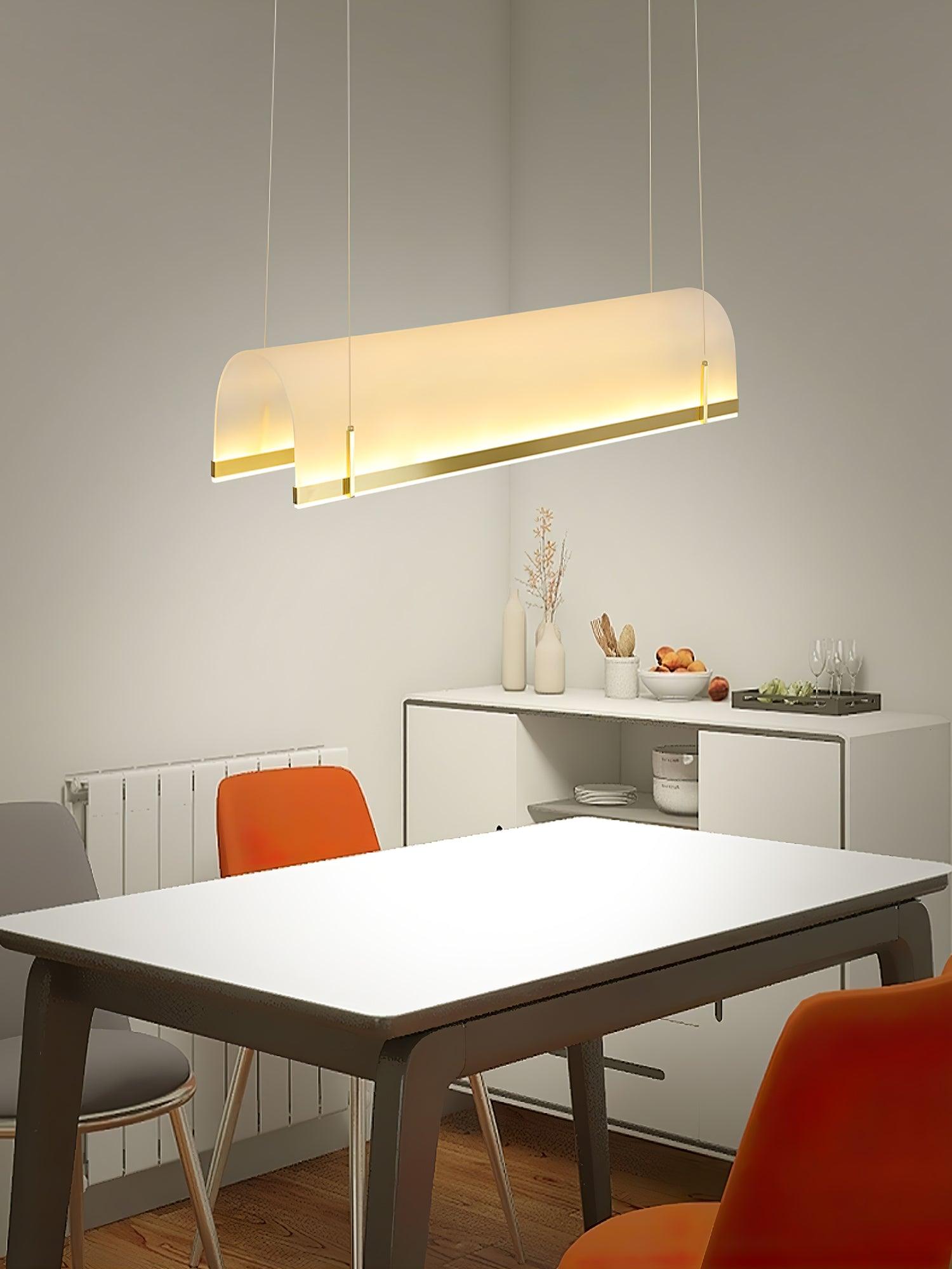 Cevinen Linear Gold Pendant Light - Letslighting