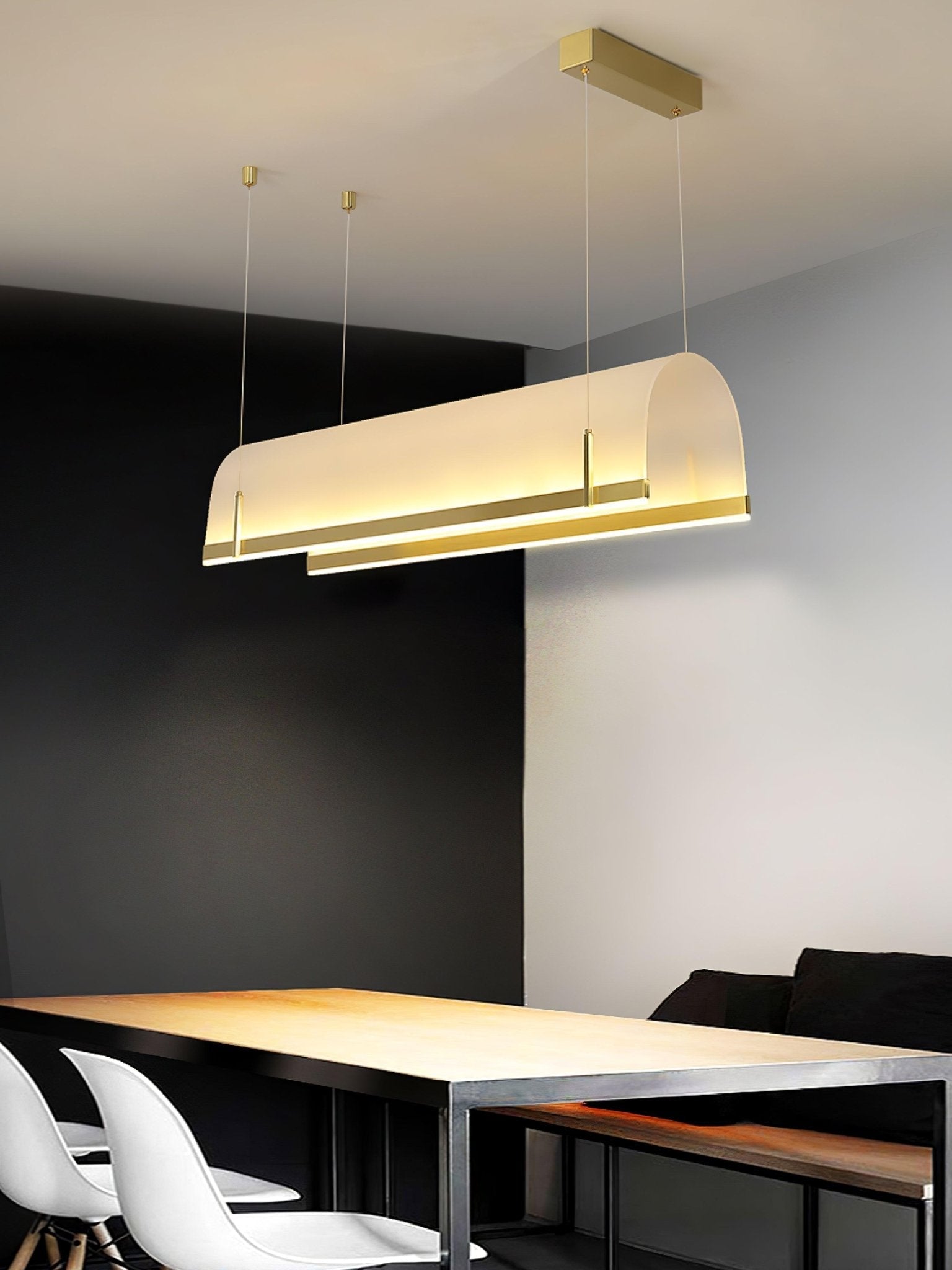 Cevinen Linear Gold Pendant Light - Letslighting