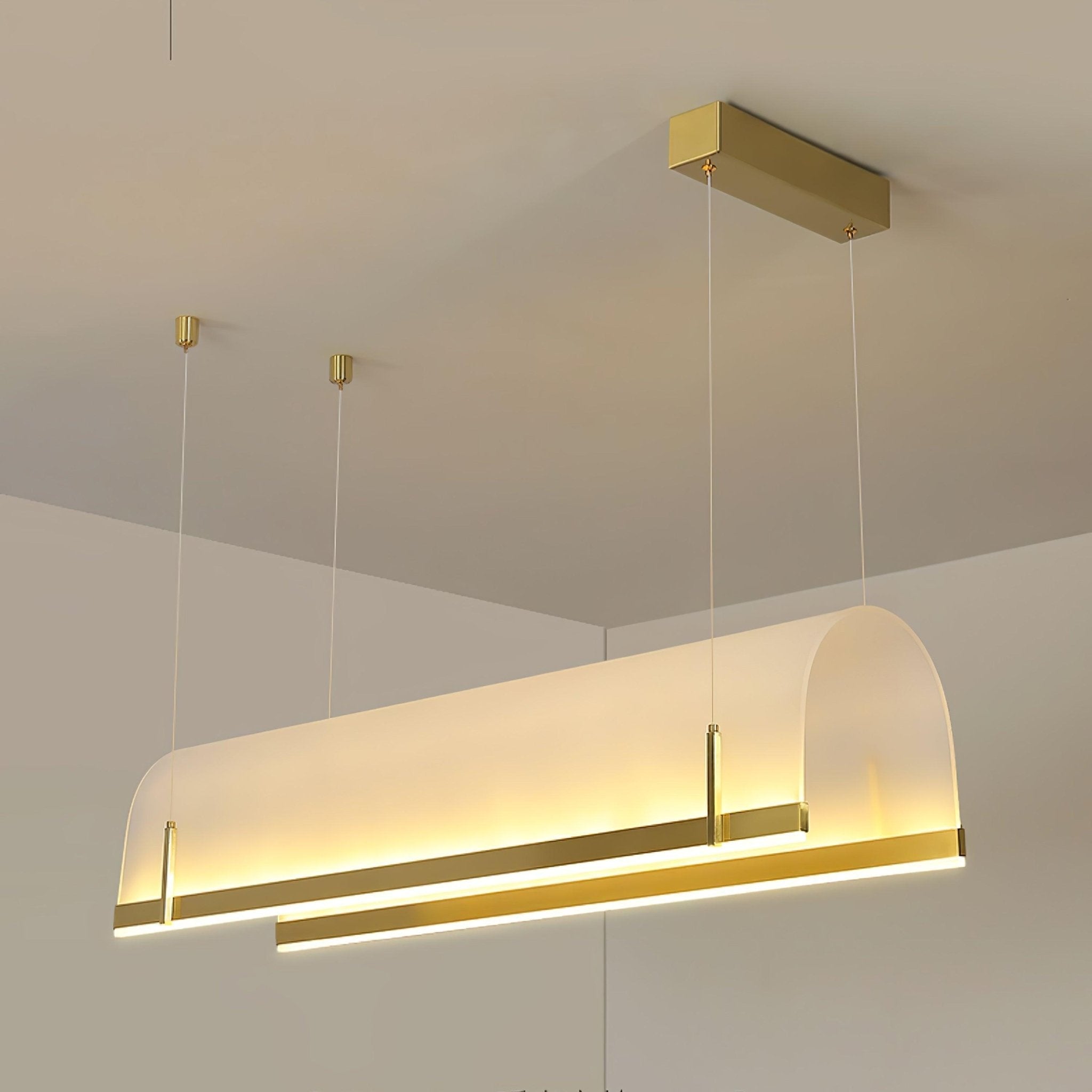 Cevinen Linear Gold Pendant Light - Letslighting