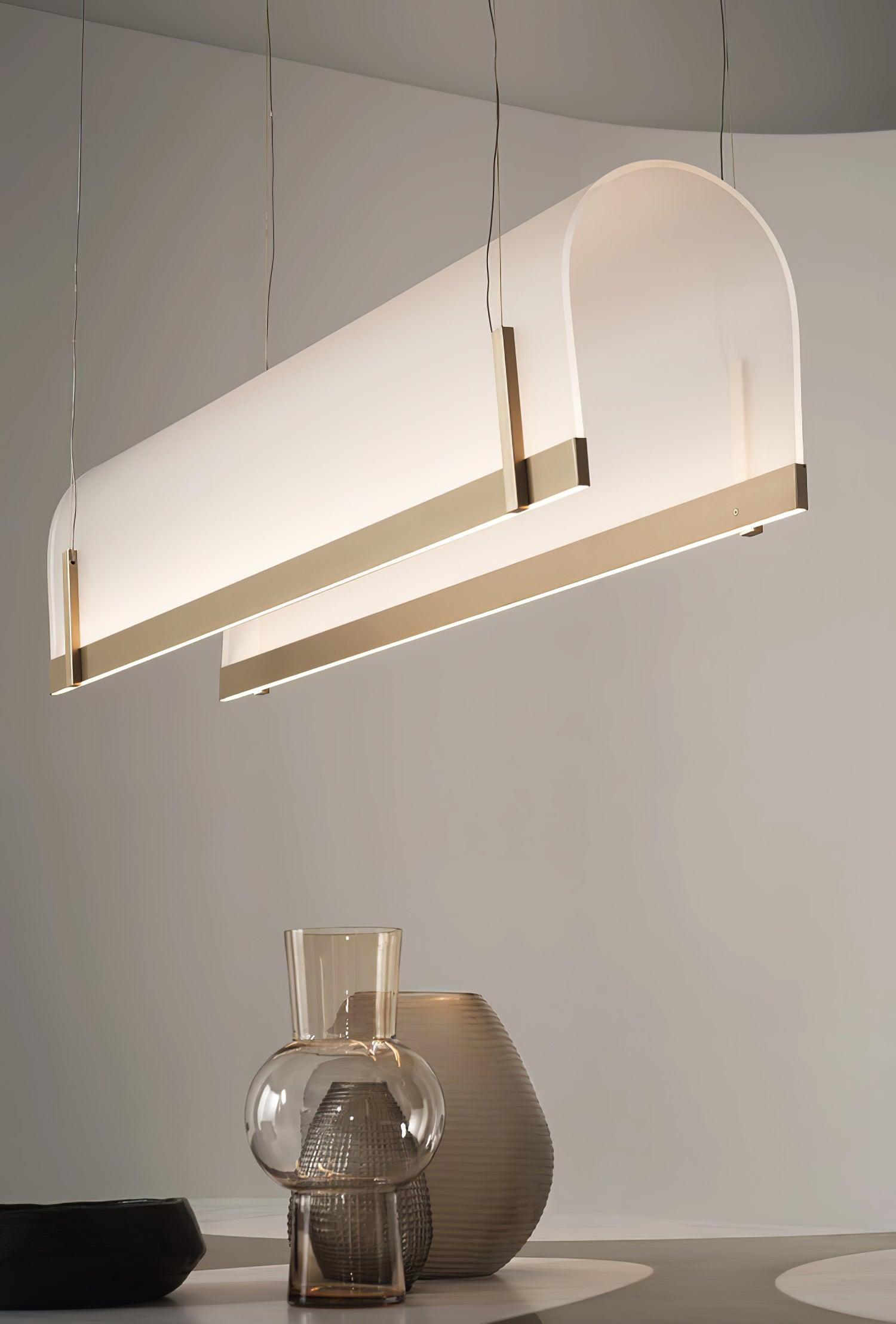 Cevinen Linear Gold Pendant Light - Letslighting