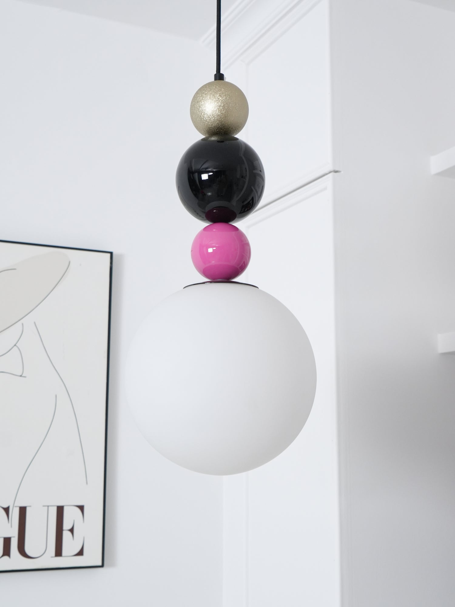 Eshaisra Nordic Art Round Balls Stacking Glass Pendant Lamp - Letslighting