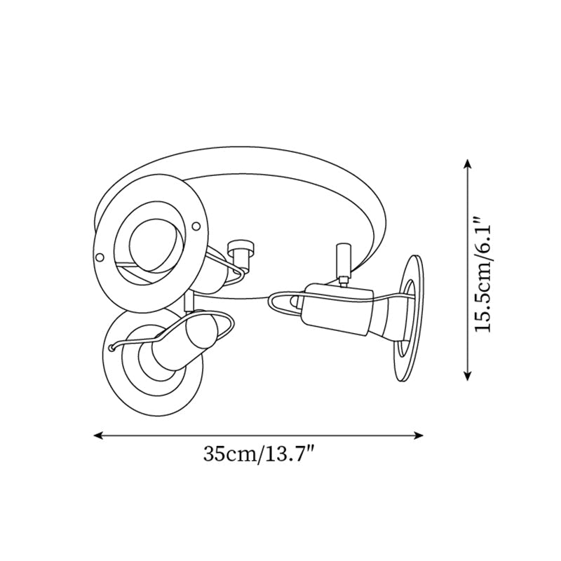 Batya Ceiling Light Glass Circular Colorful - Letslighting
