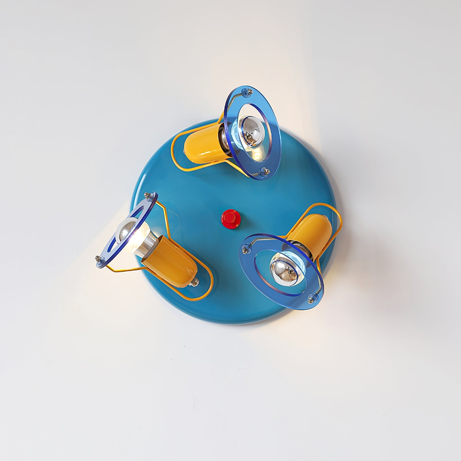 Batya Ceiling Light Glass Circular Colorful - Letslighting