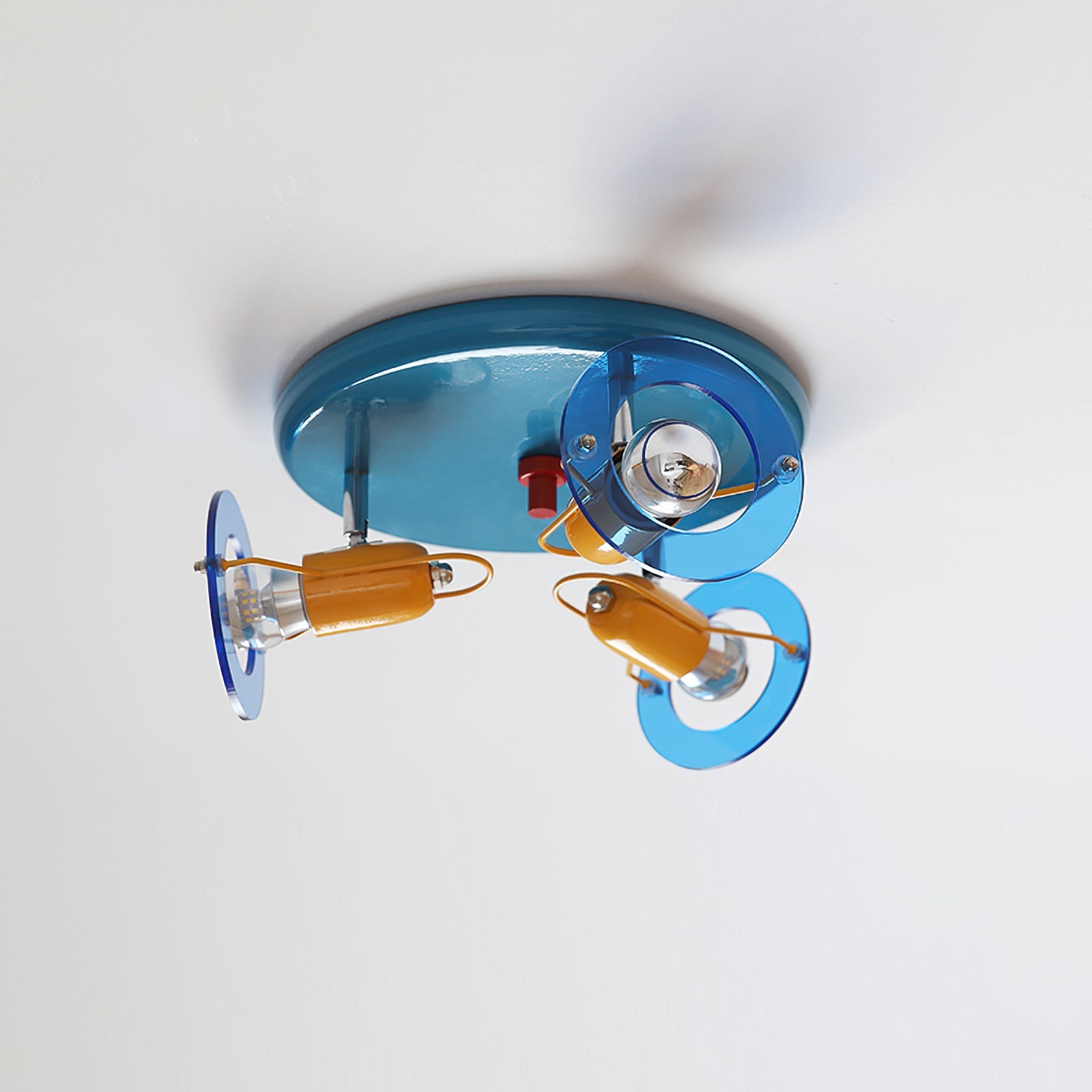 Batya Ceiling Light Glass Circular Colorful - Letslighting