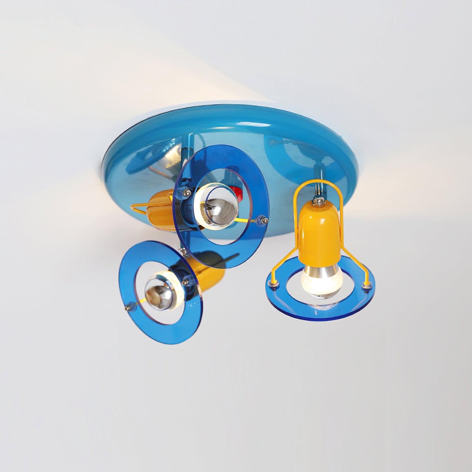 Batya Ceiling Light Glass Circular Colorful - Letslighting