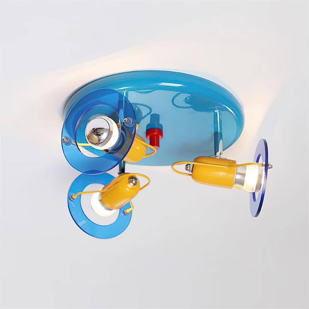 Batya Ceiling Light Glass Circular Colorful - Letslighting