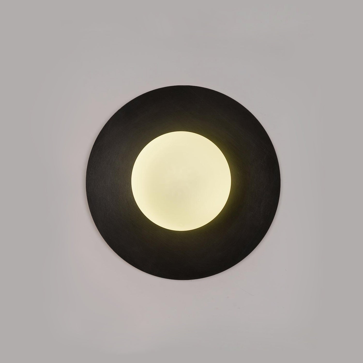 Godfrey Modern Minimalist Round Art Brass Glass Wall Lamp - Letslighting