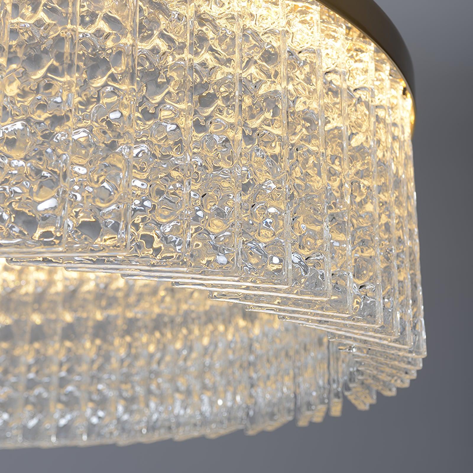 Lustra Chandelier Round Halo Crystal - Letslighting
