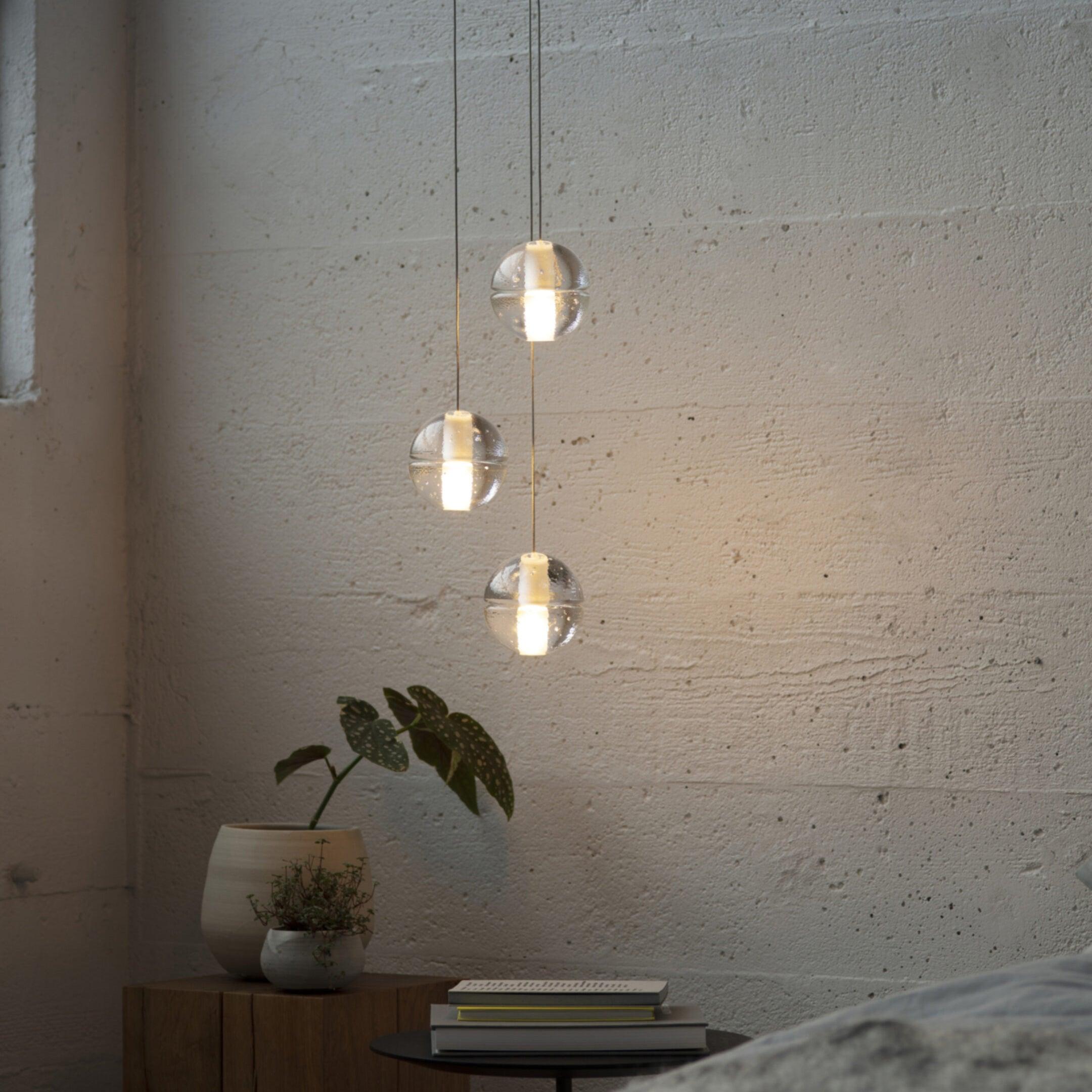Round Chandelier Hanging Cluster Crystal Drop - Letslighting
