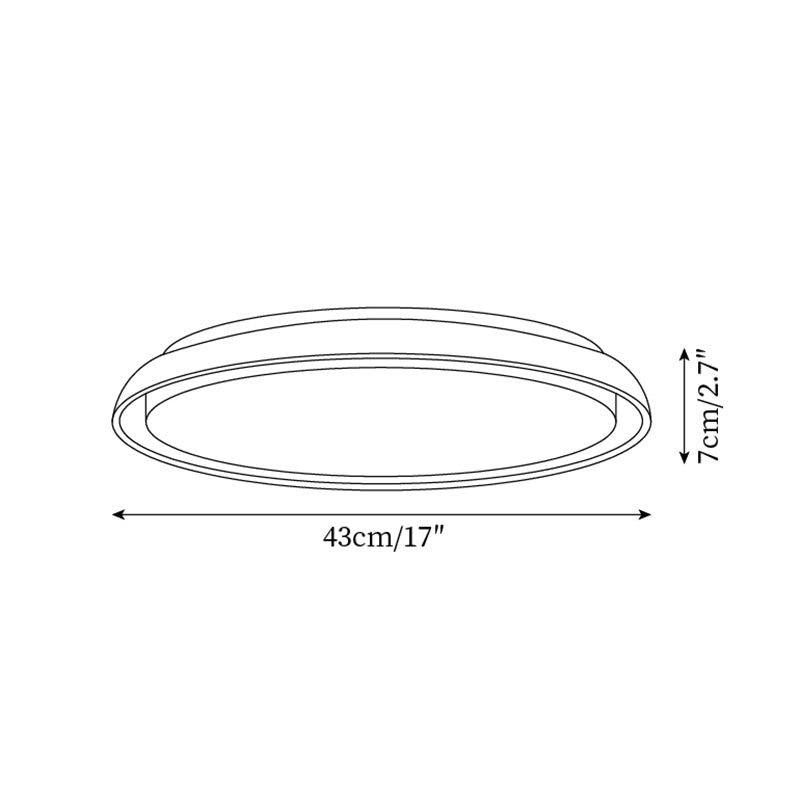 Halo Round Travertine Ceiling Light