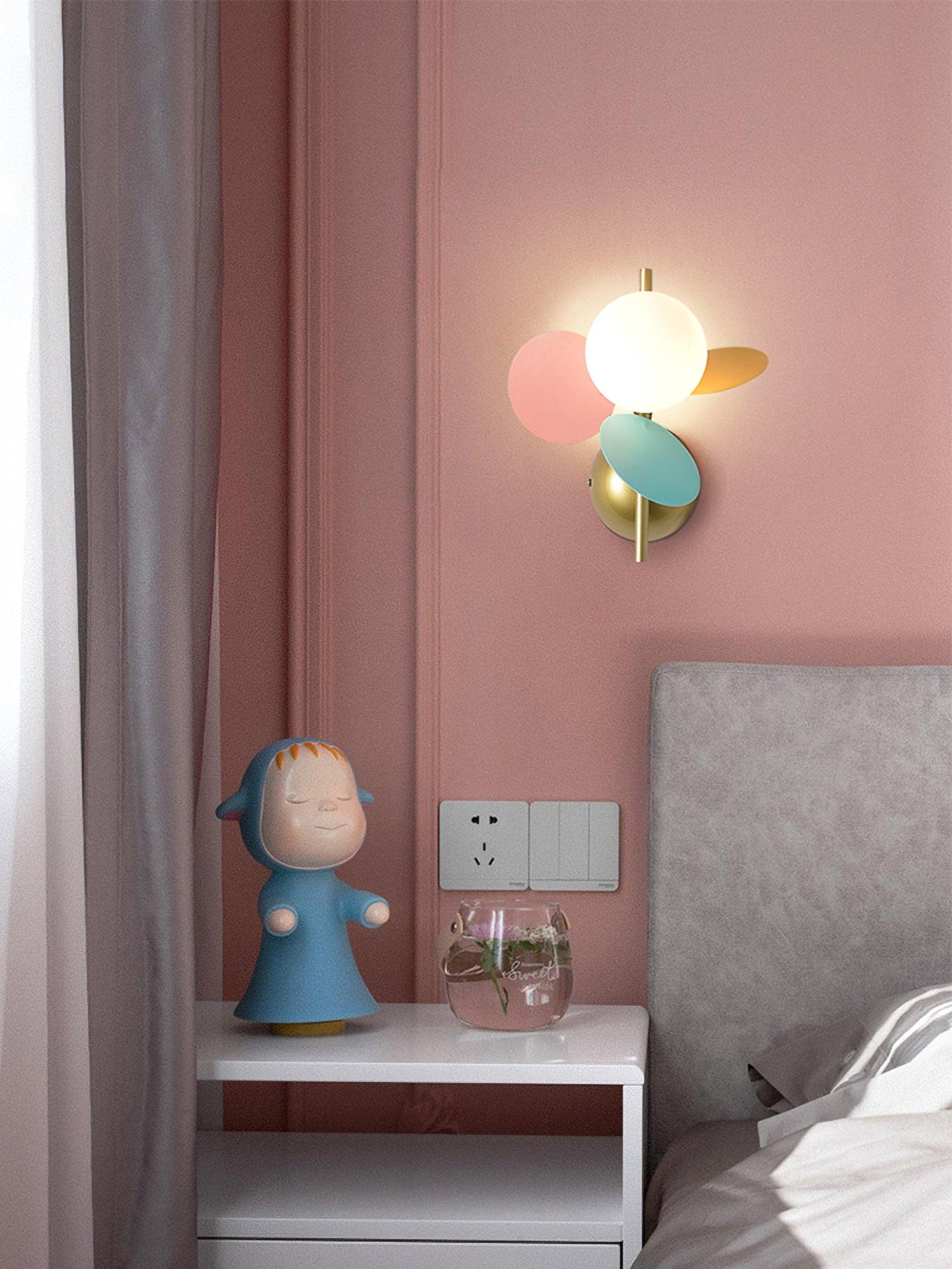 Culoren Round Nordic Art Glass Wall Lamp - Letslighting