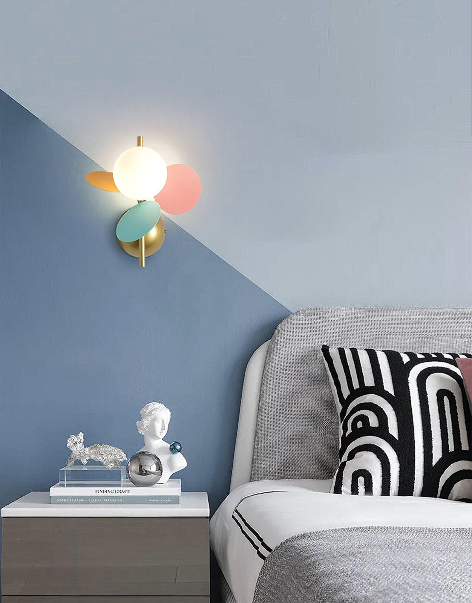 Culoren Round Nordic Art Glass Wall Lamp - Letslighting