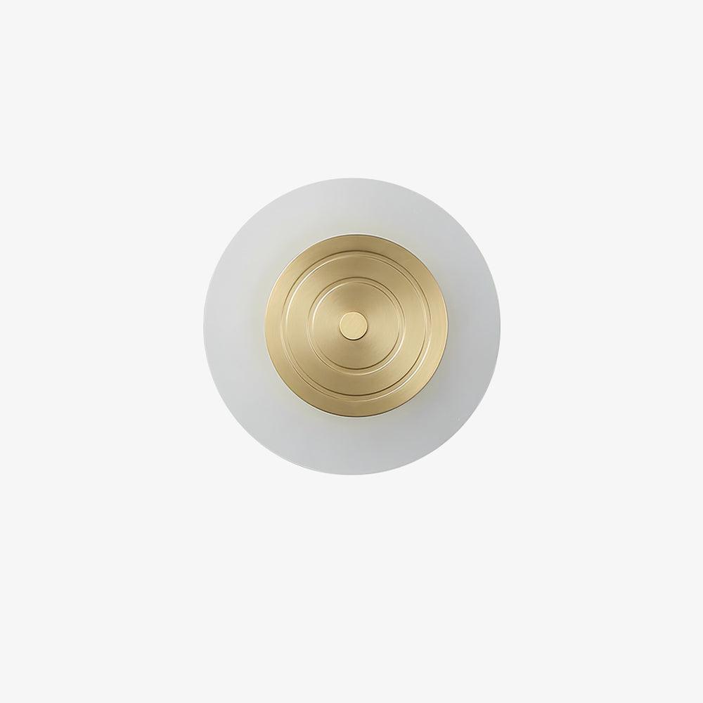 Patricia Round Moon Elegance Brass Wall Lamp - Letslighting