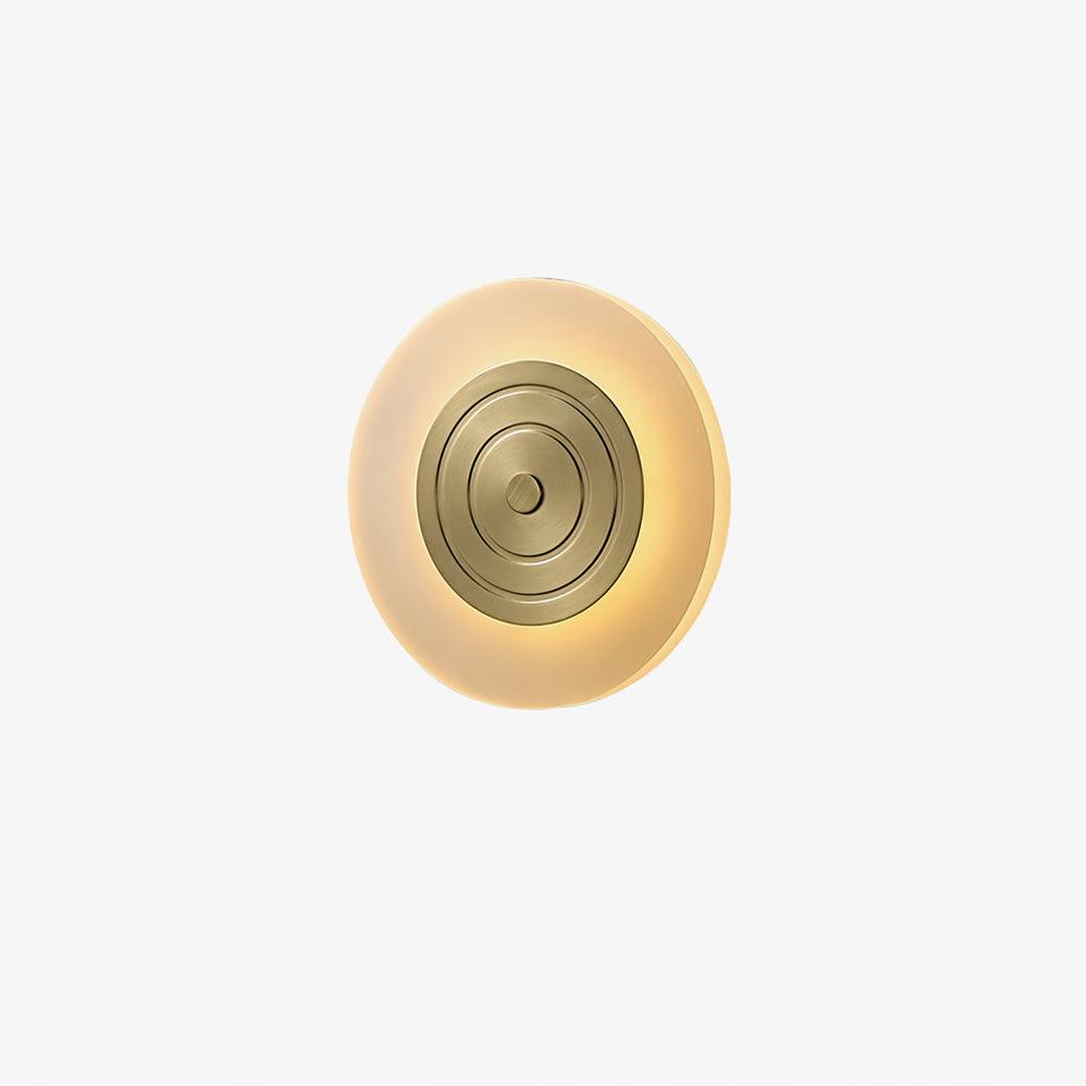 Patricia Round Moon Elegance Brass Wall Lamp - Letslighting