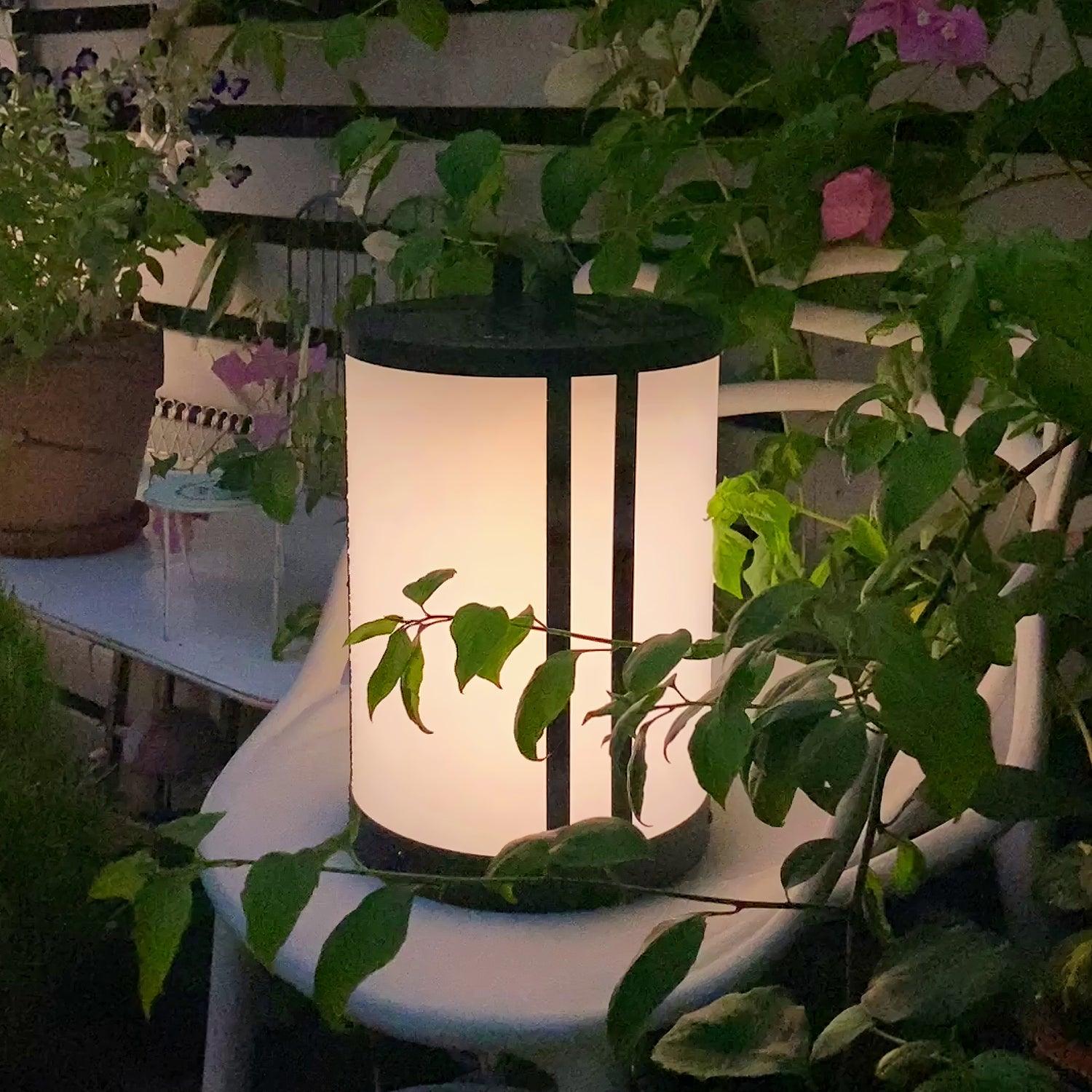 Ray Round Pillar Lantern Outdoor Light