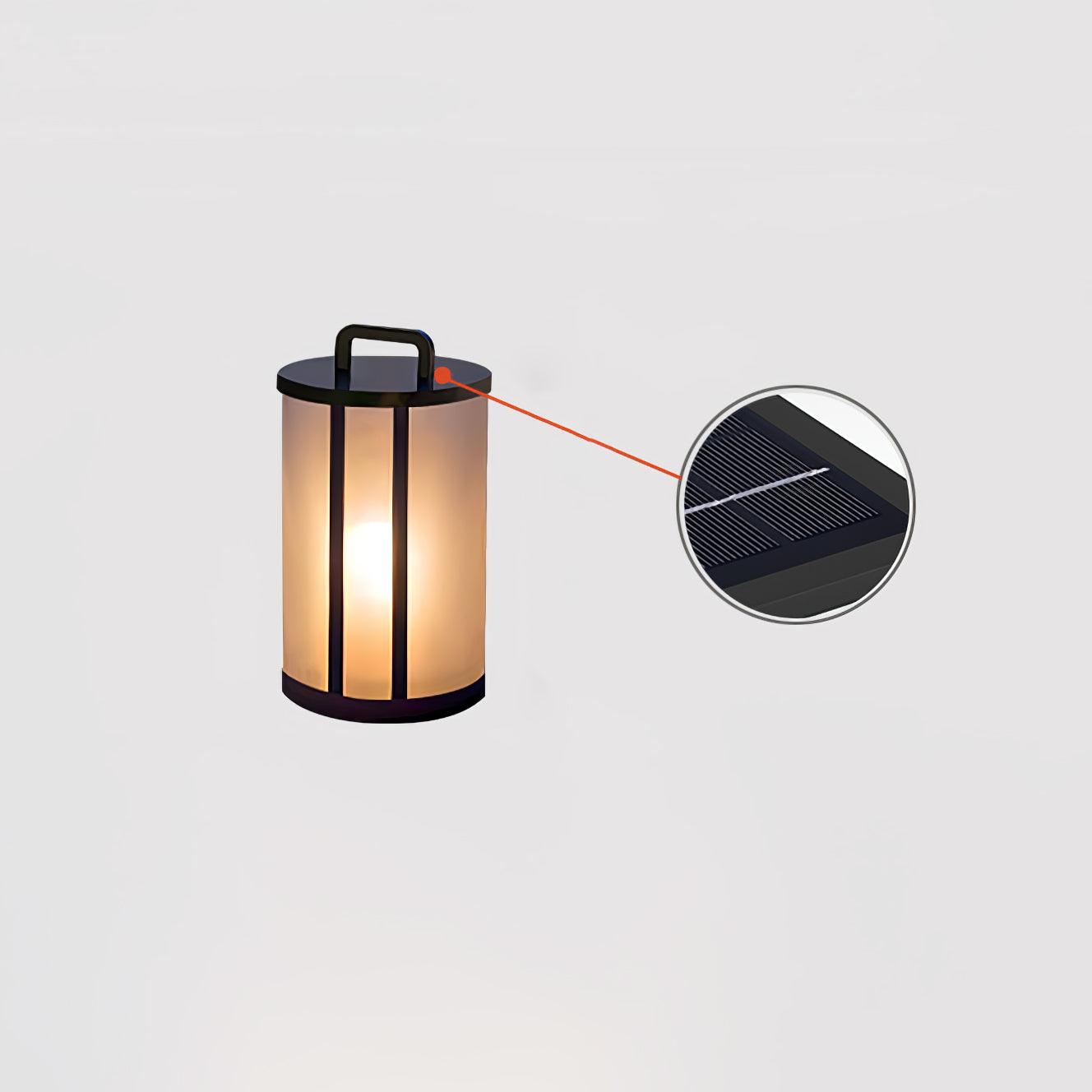Ray Round Pillar Lantern Outdoor Light