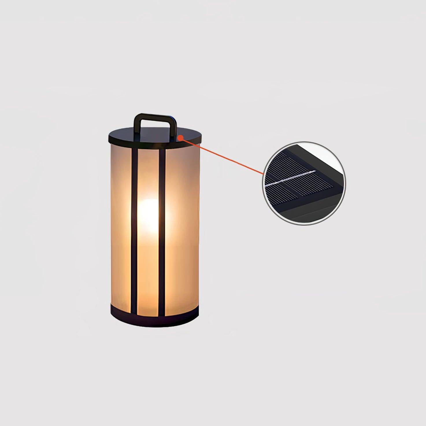 Ray Round Pillar Lantern Outdoor Light