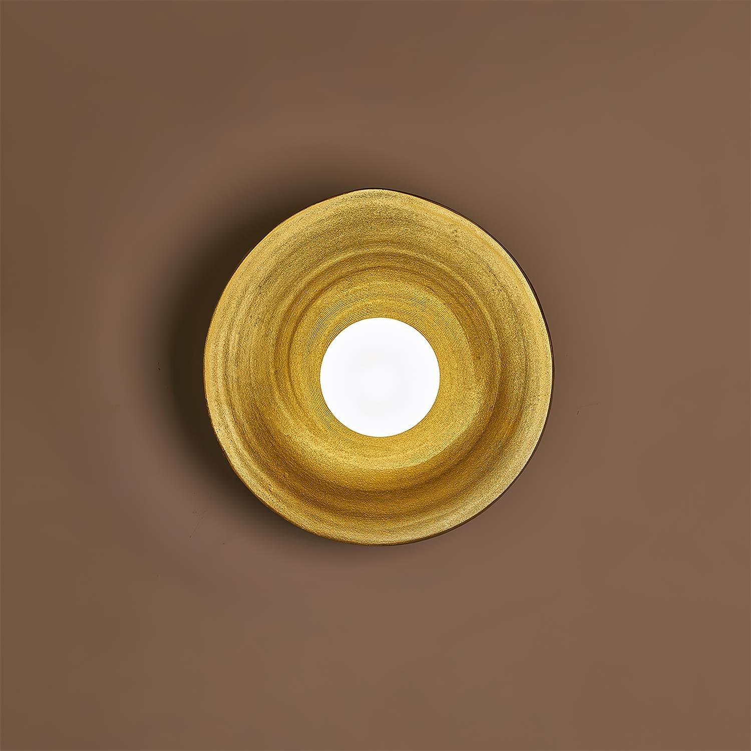 Wall Lamp Fiberglass Disc Acrylic Globe for Nordic Warmth - Letslighting