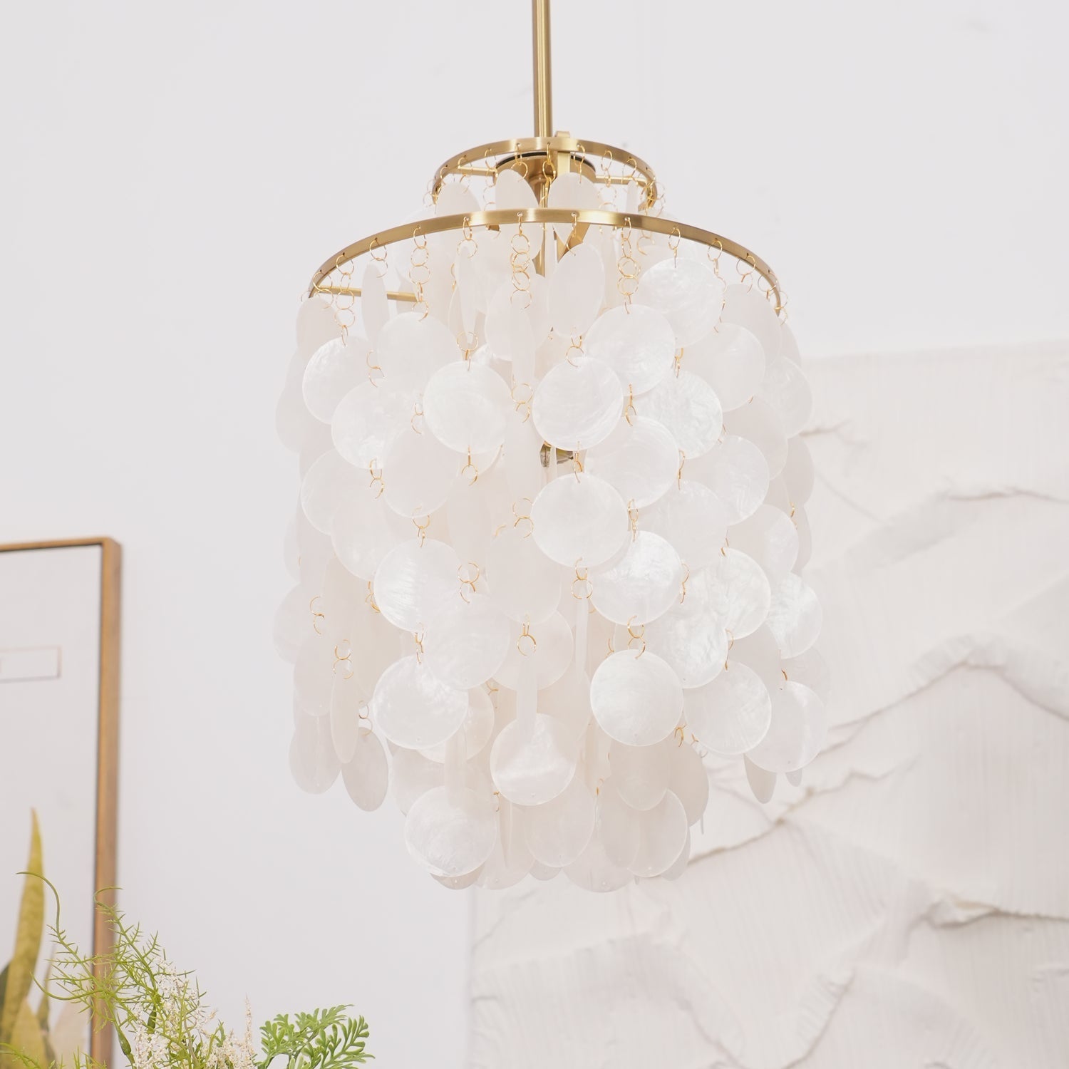 Lustra Pendant Lamp Round Shell Ring - Letslighting