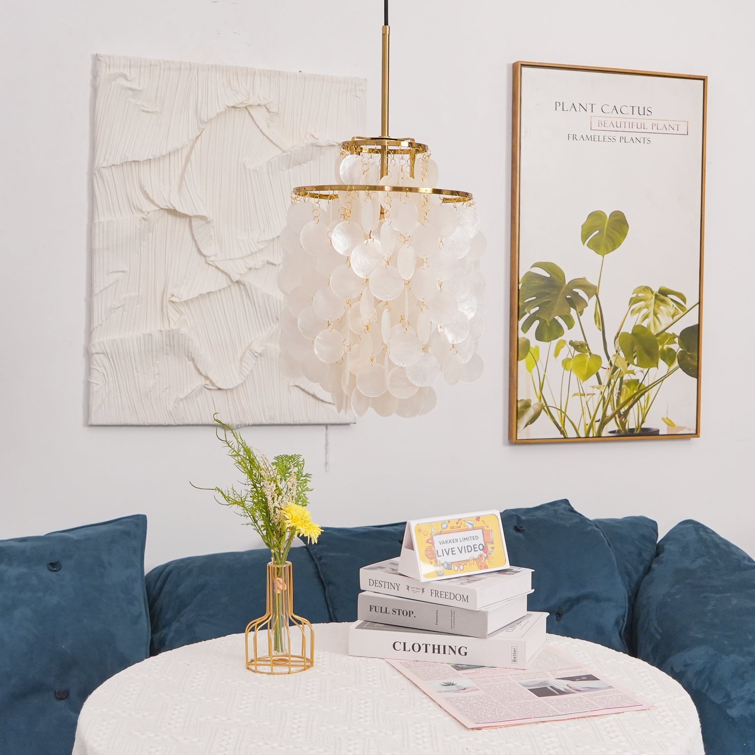Lustra Pendant Lamp Round Shell Ring - Letslighting