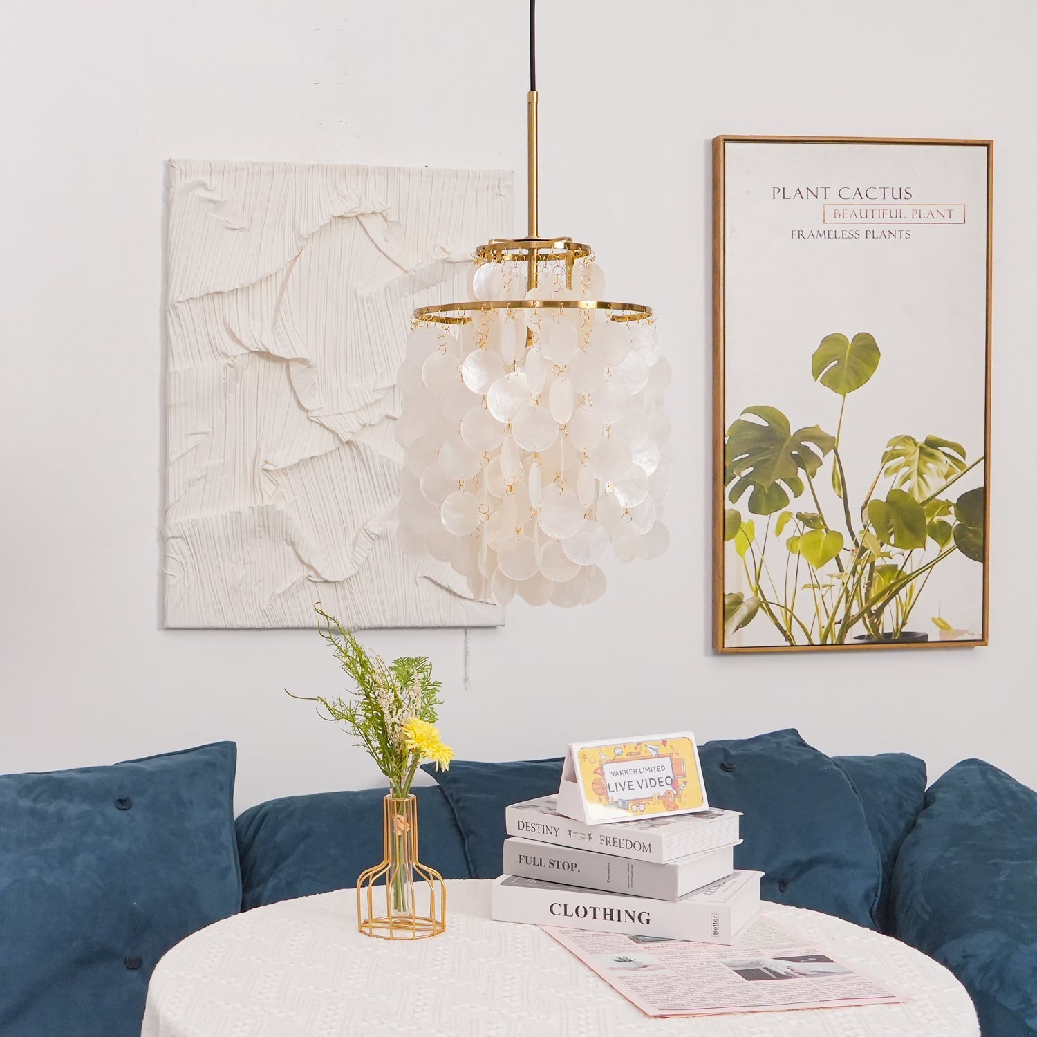 Lustra Pendant Lamp Round Shell Ring - Letslighting