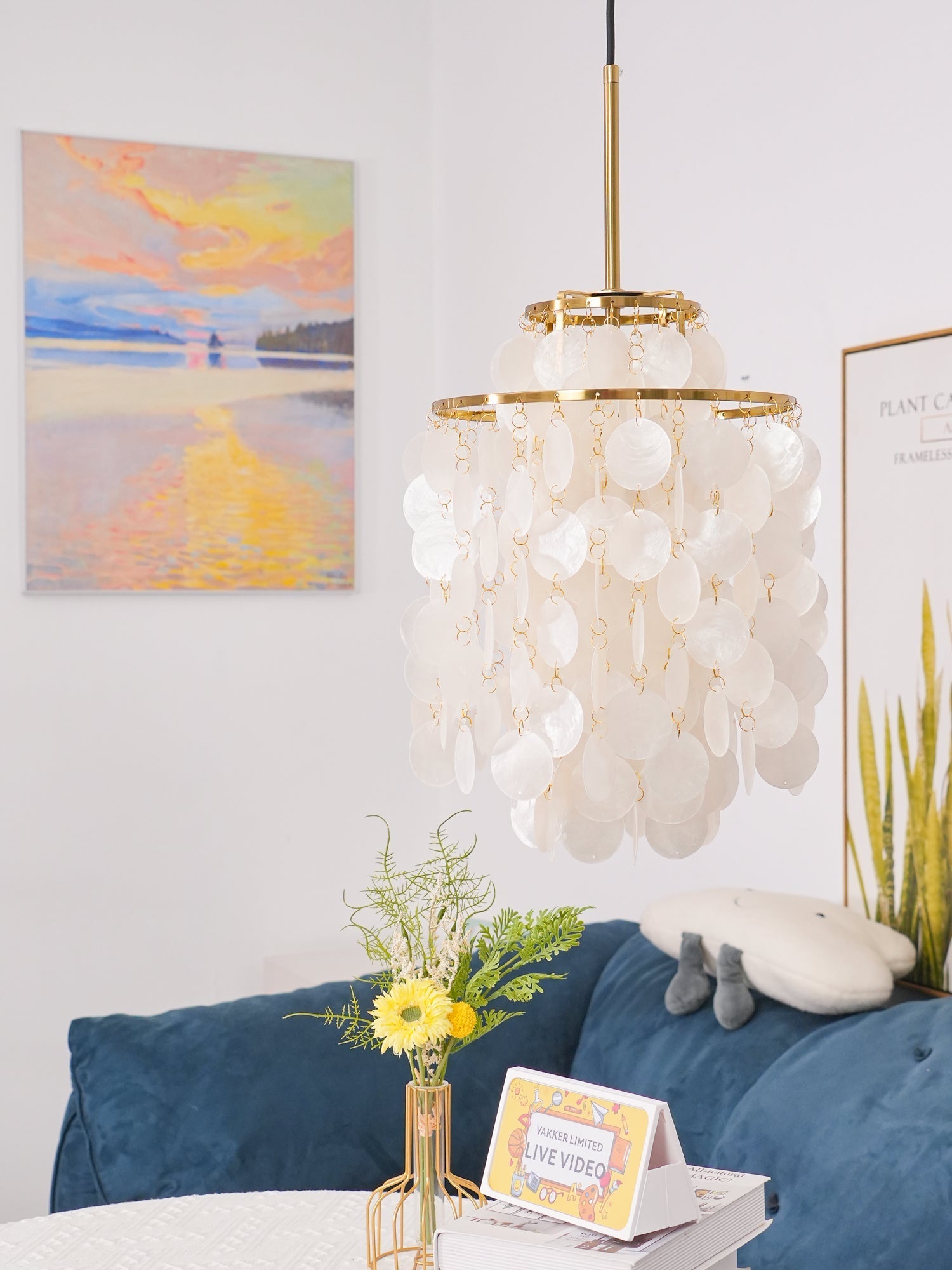 Lustra Pendant Lamp Round Shell Ring - Letslighting