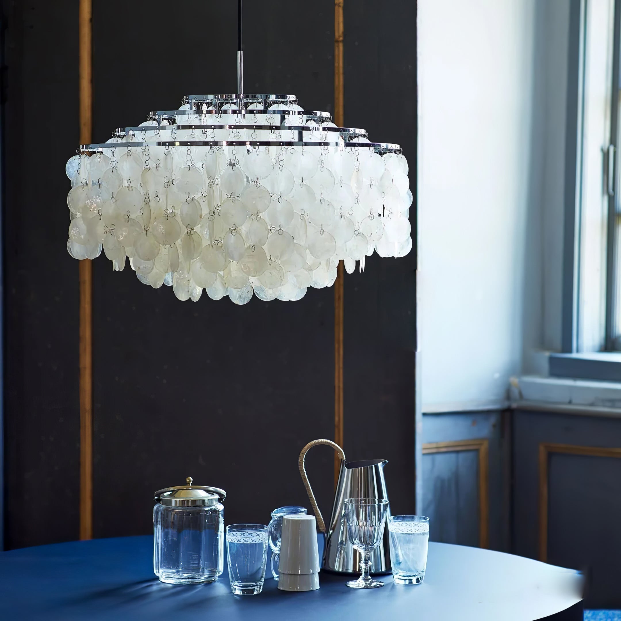 Lustra Pendant Lamp Round Shell Ring - Letslighting