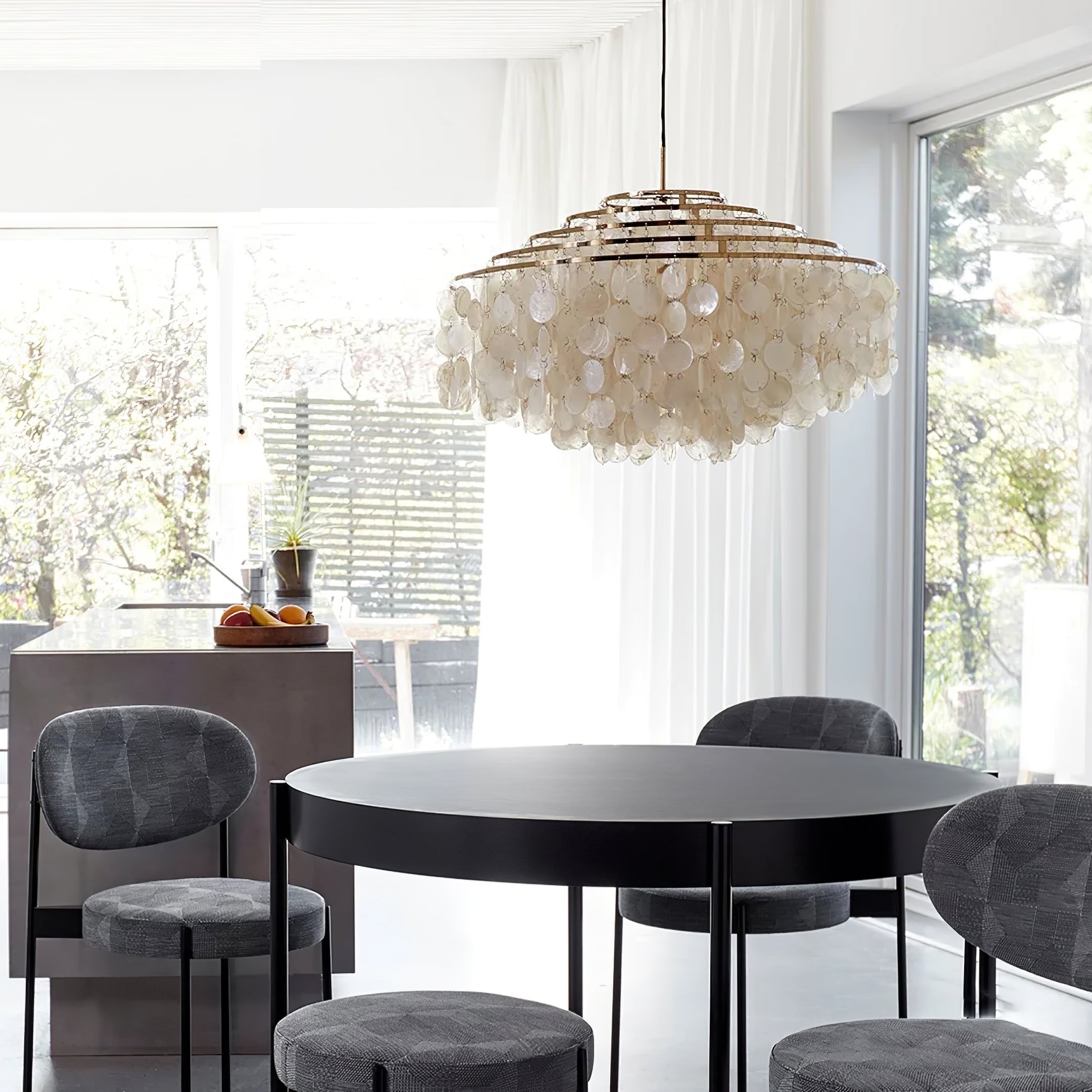 Lustra Pendant Lamp Round Shell Ring - Letslighting