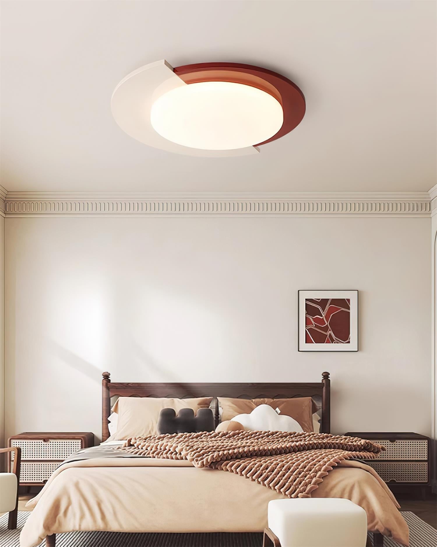 Toina Ceiling Light Round Two Tone Modern Minimalist - Letslighting