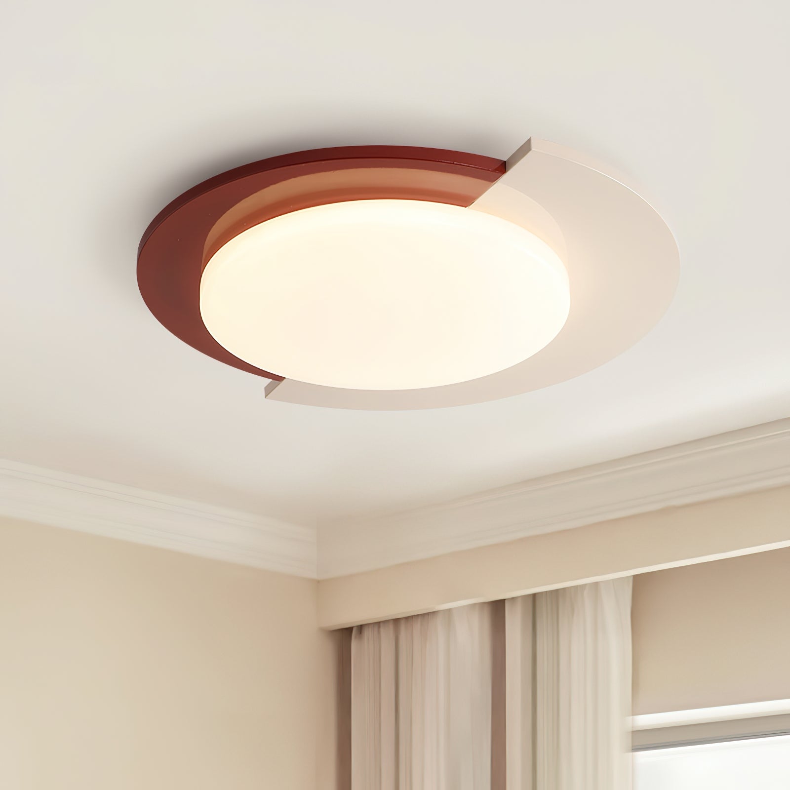 Toina Ceiling Light Round Two Tone Modern Minimalist - Letslighting