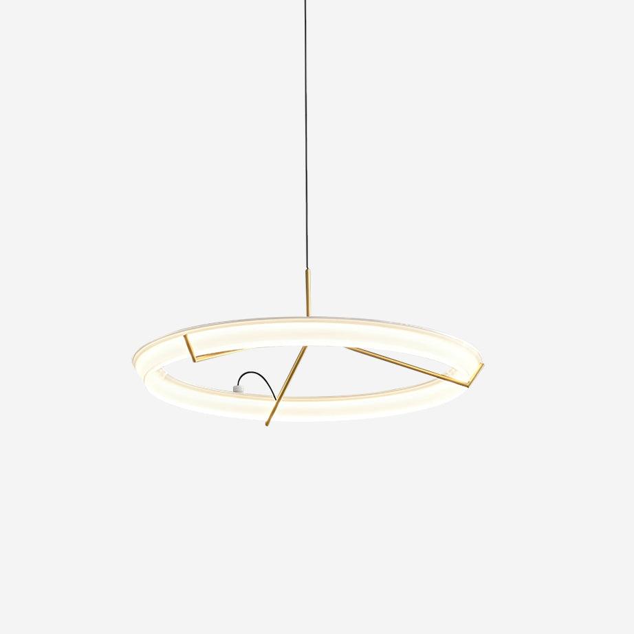 Vielle Pendant Lamp Circular Sleek Modern Round - Letslighting