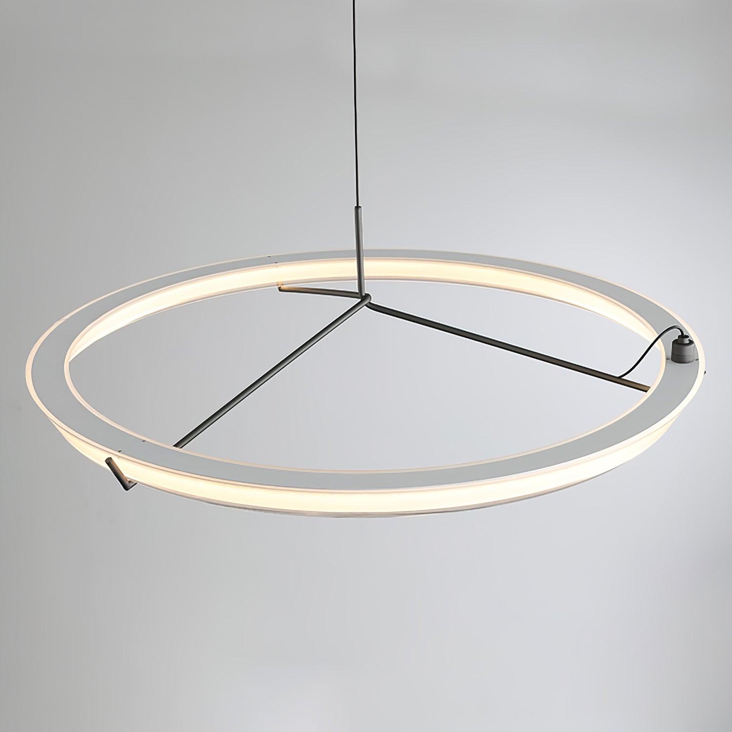 Vielle Pendant Lamp Circular Sleek Modern Round - Letslighting