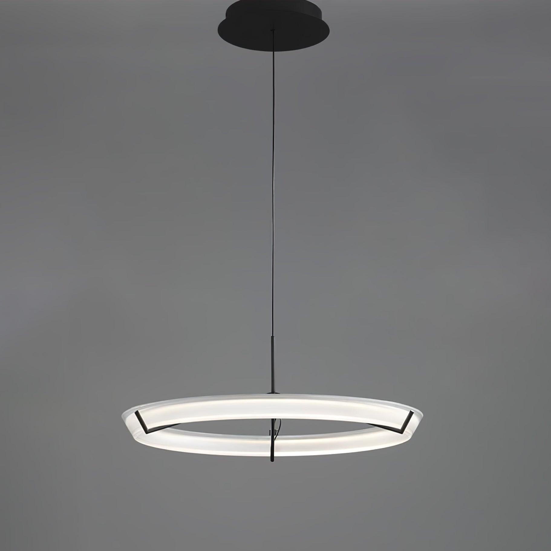 Vielle Pendant Lamp Circular Sleek Modern Round - Letslighting