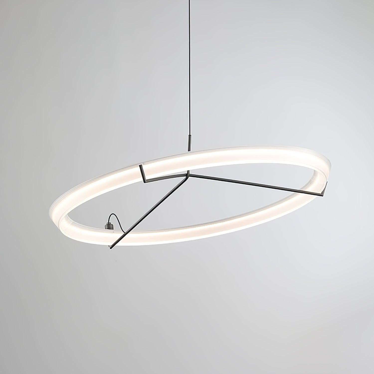 Vielle Pendant Lamp Circular Sleek Modern Round - Letslighting