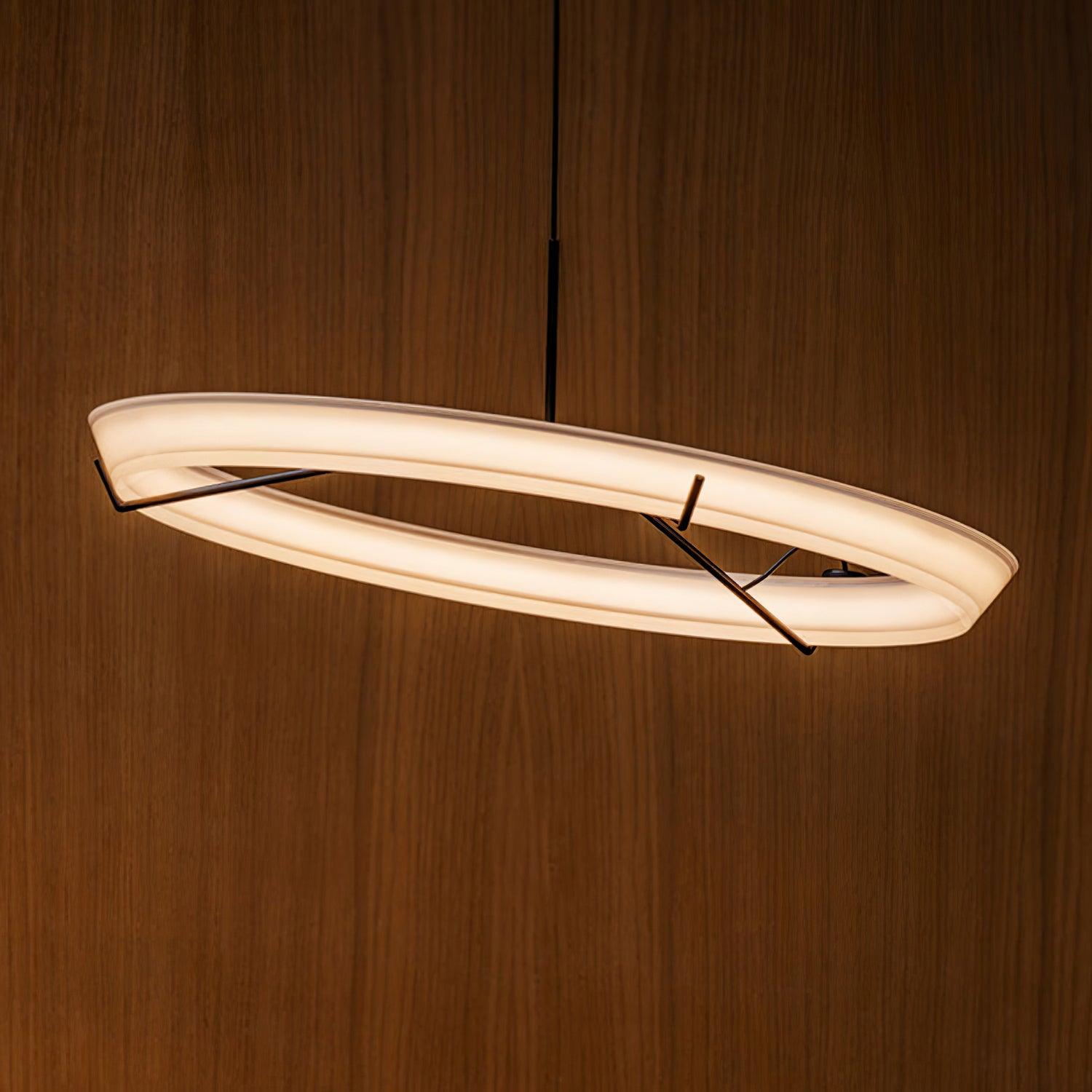 Vielle Pendant Lamp Circular Sleek Modern Round - Letslighting
