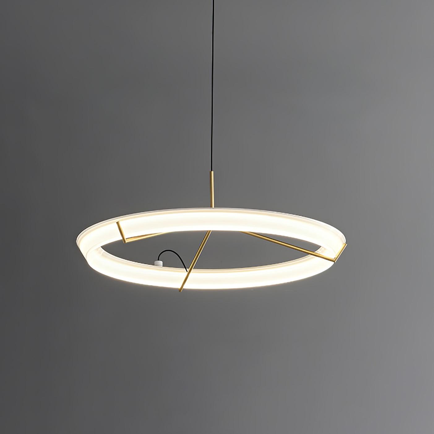 Vielle Pendant Lamp Circular Sleek Modern Round - Letslighting