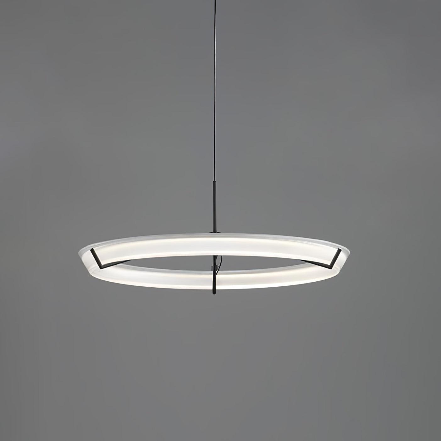 Vielle Pendant Lamp Circular Sleek Modern Round - Letslighting
