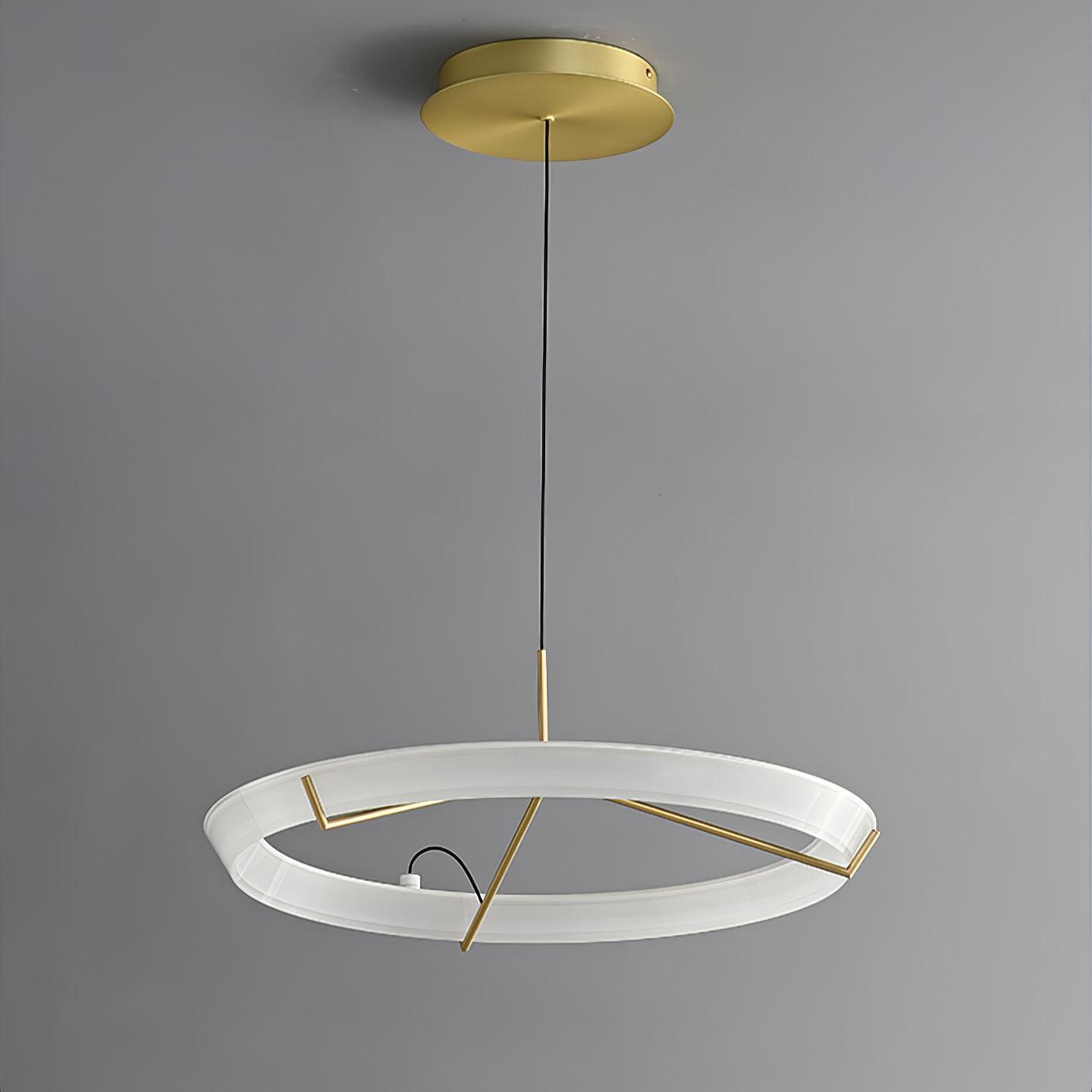 Vielle Pendant Lamp Circular Sleek Modern Round - Letslighting