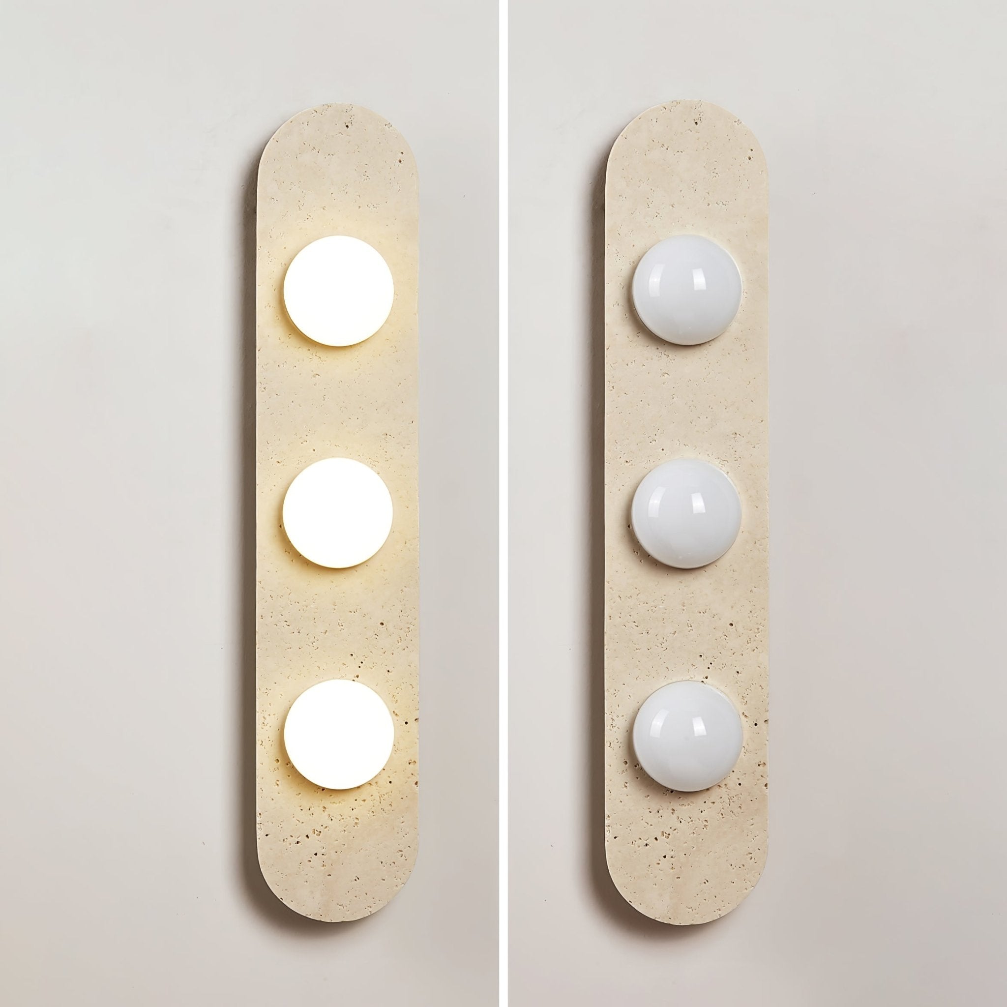 Zasoliel Minimalist Travertine Wall Light - Letslighting