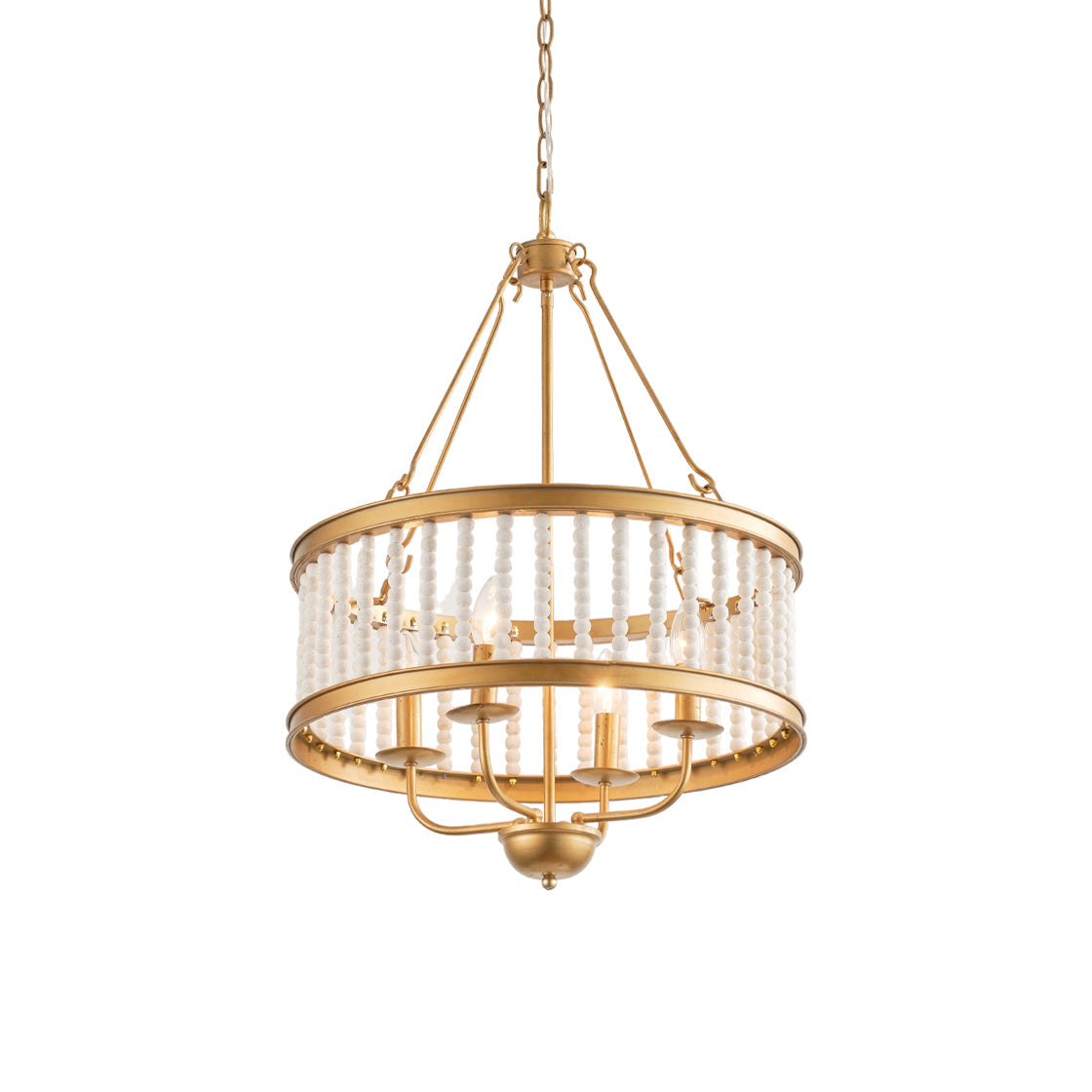 Ivsileth Premium Beaded Wooden Chandelier - Letslighting